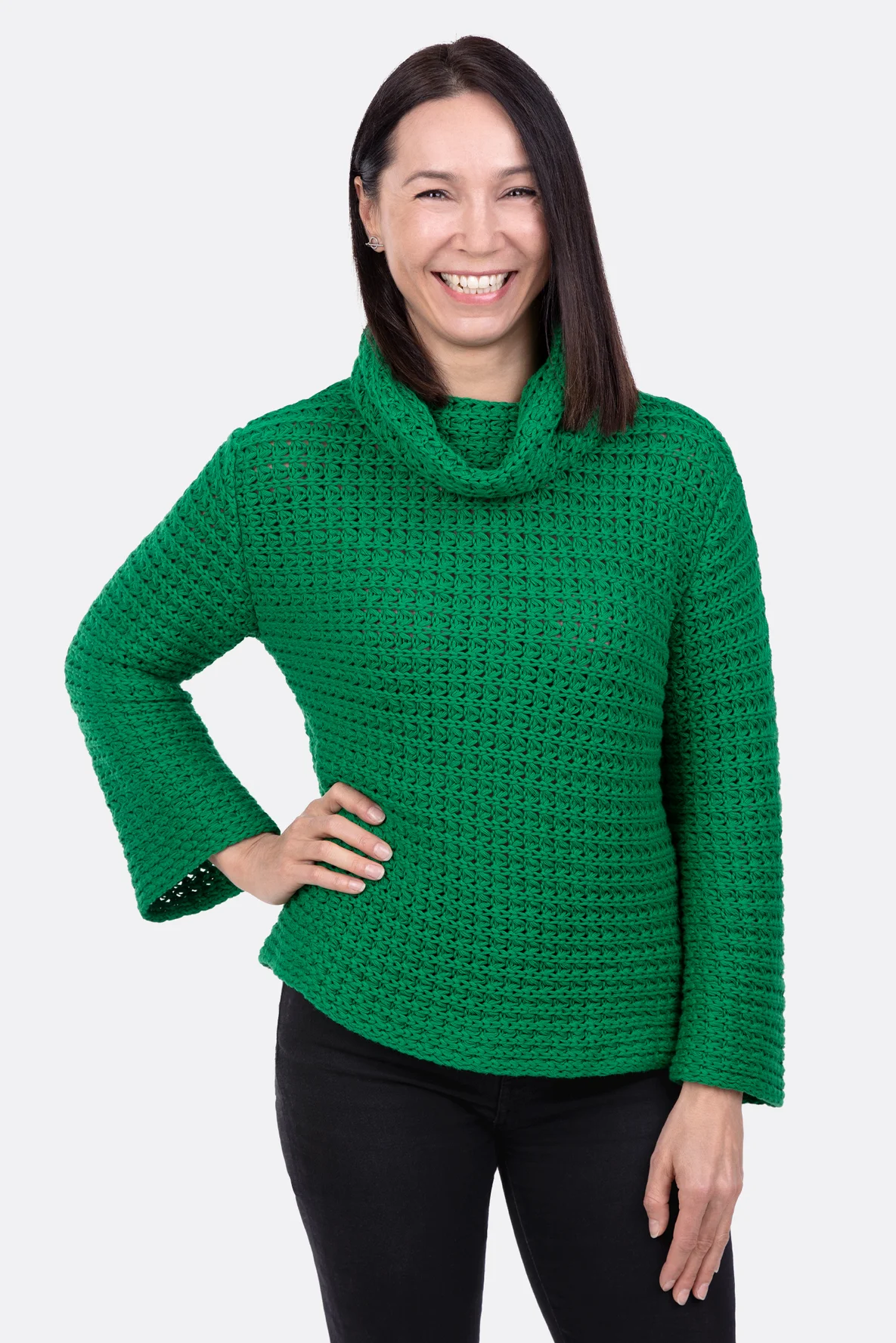 Schnittmuster Rollkragen Grobstrick nähen