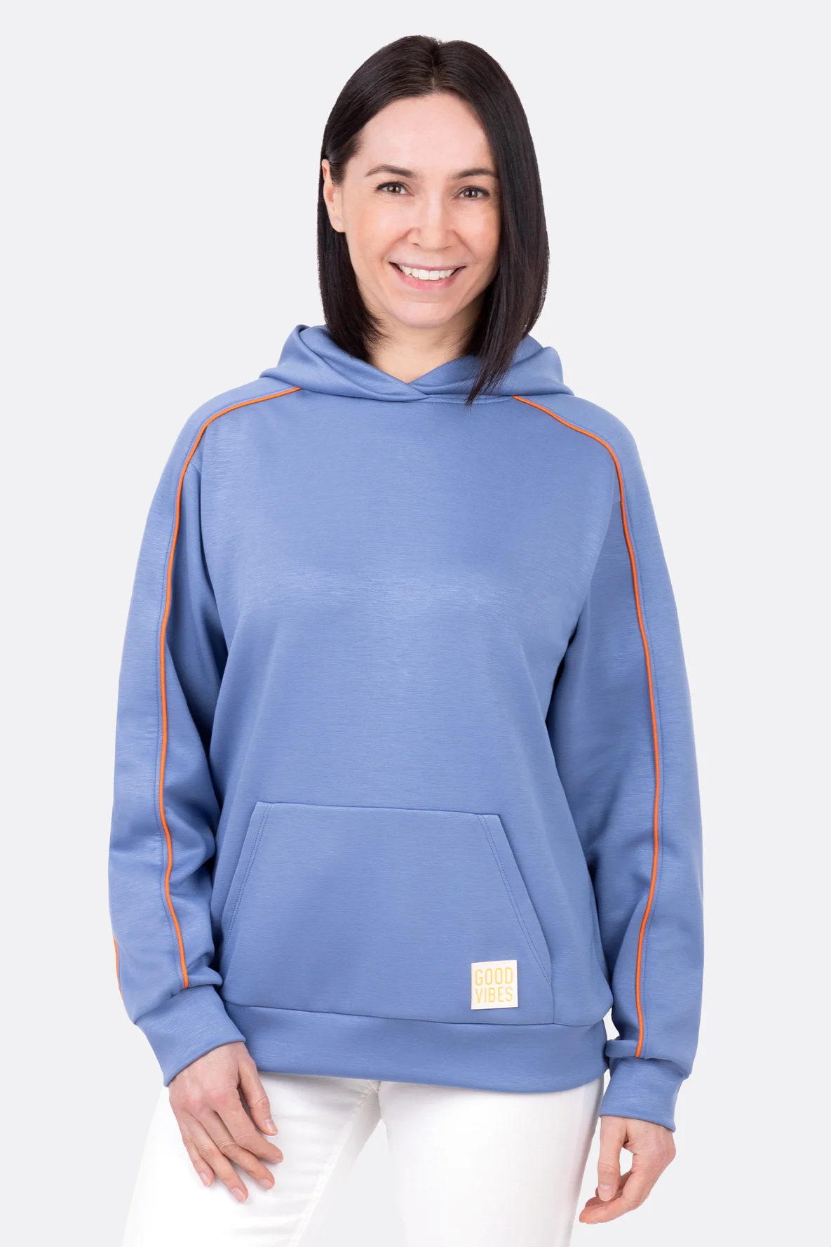 Schnittmuster Damen Hoodie sportlich Scuba Sweat nähen