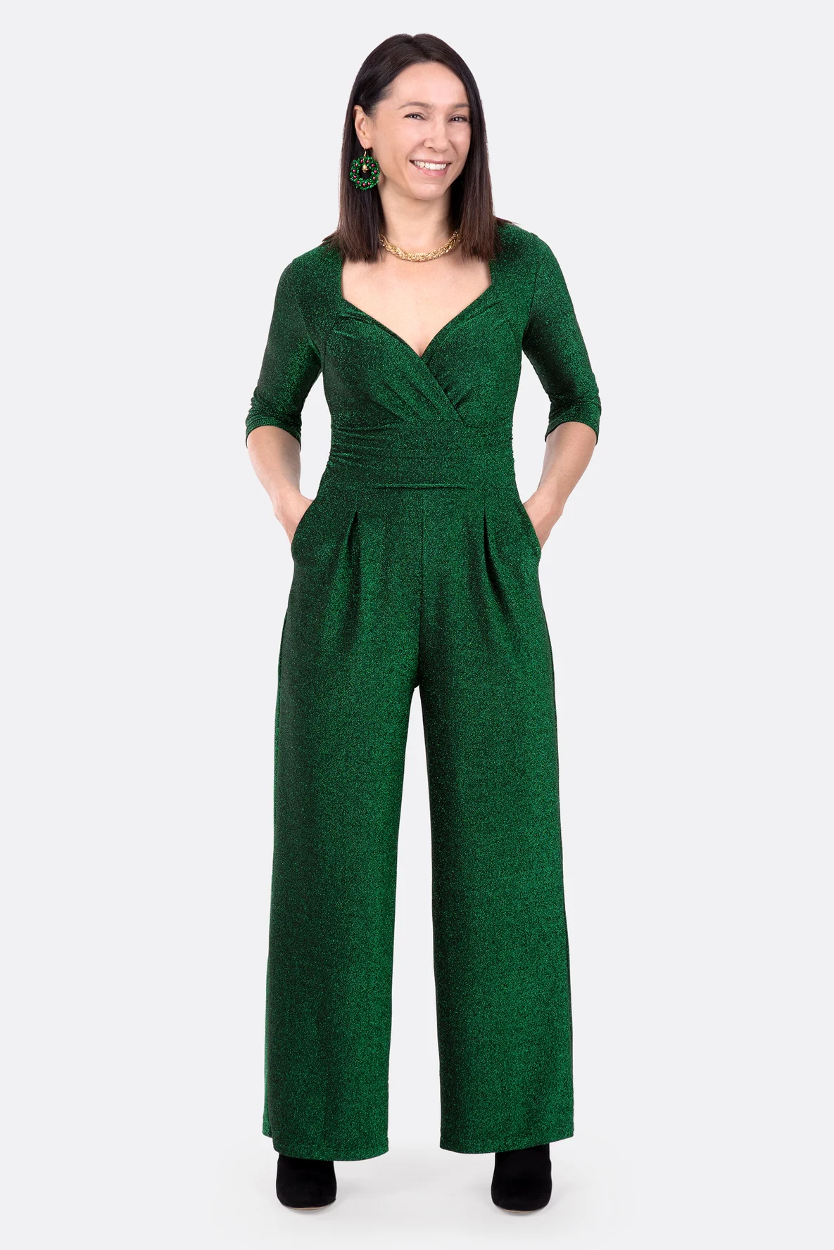 Schnittmuster Jumpsuit Leo Jersey festlich nähen