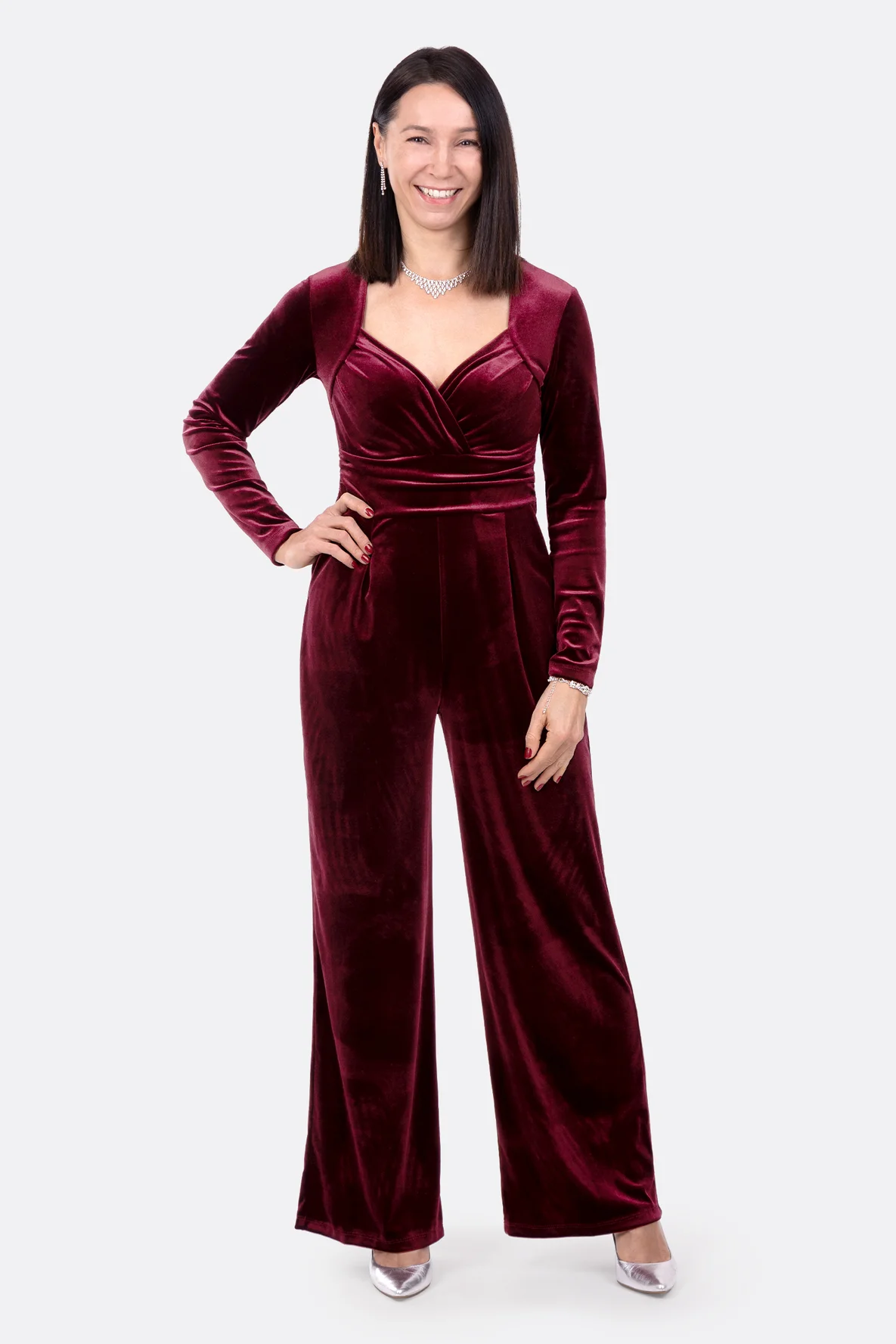 Schnittmuster Overall Stretchsamt selber nähen 