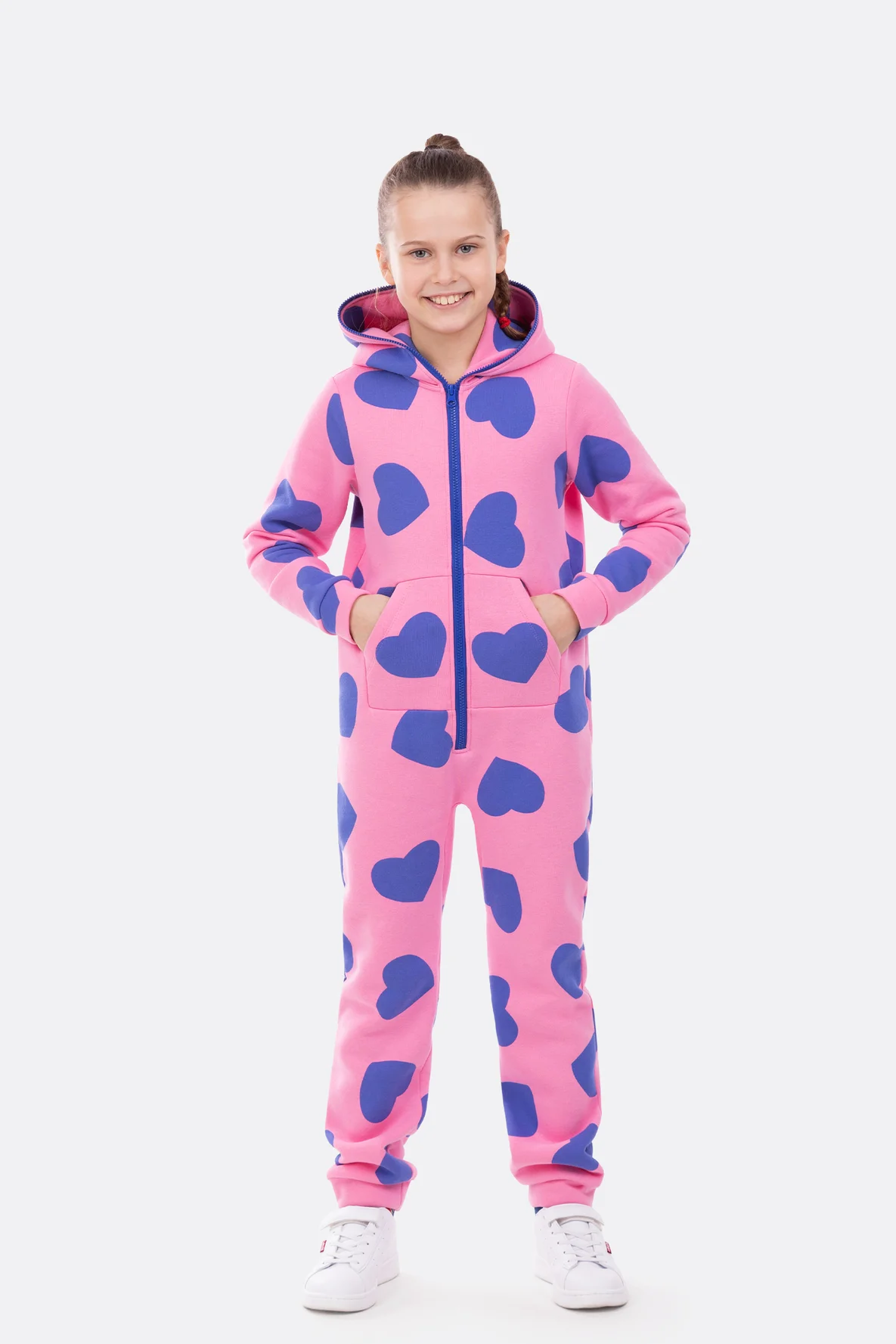 Schnittmuster Kinder Overall Tasche Kapuze selber nähen