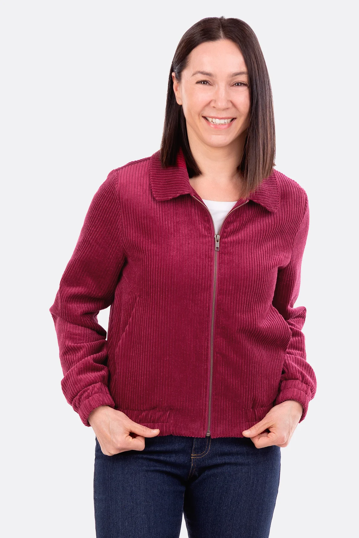 Kragen Schnittmuster gratis für Cordjacke zum Selbernähen