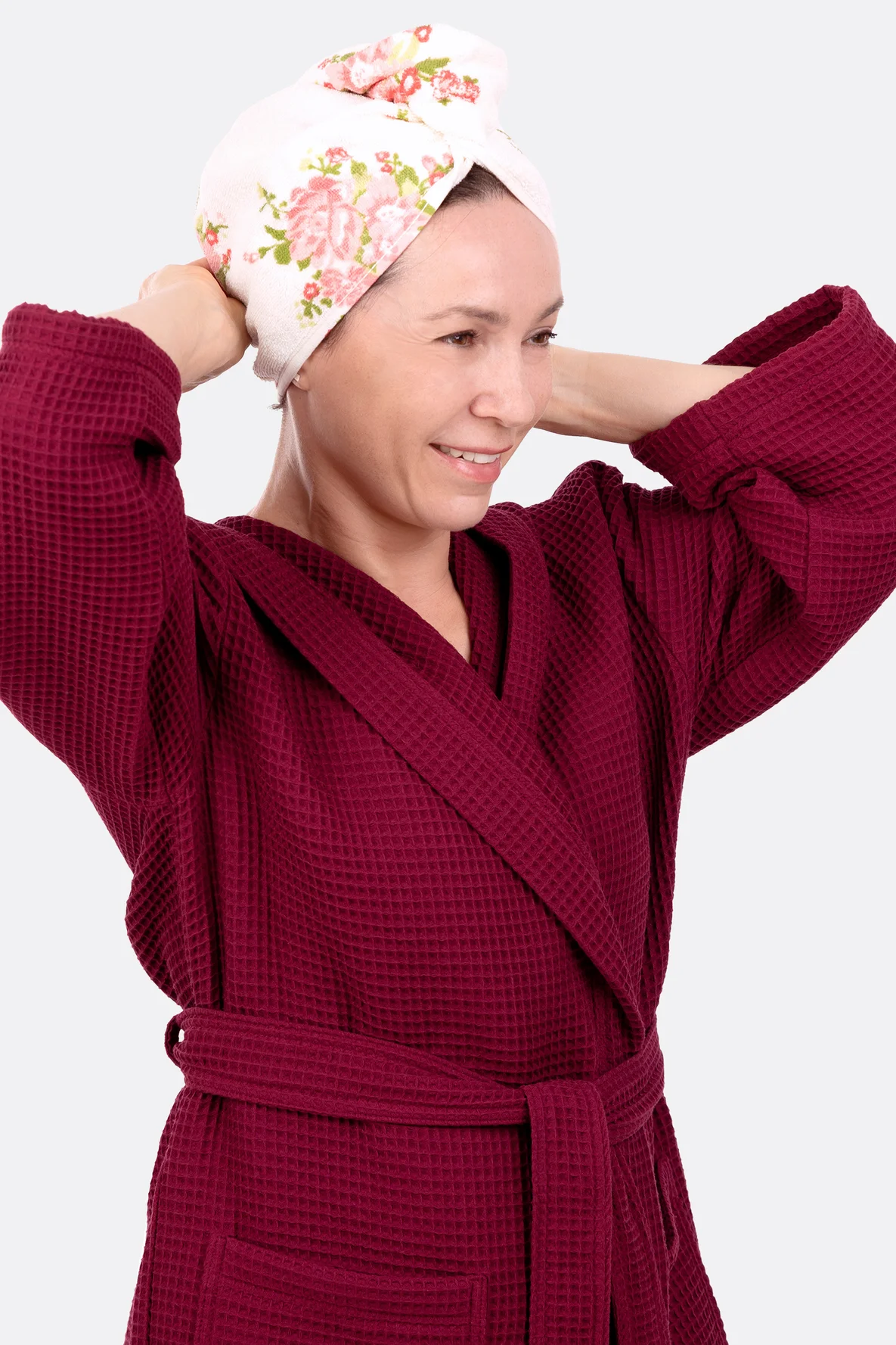 Schnittmuster Handtuch-Turban aus Frottee-Stoff