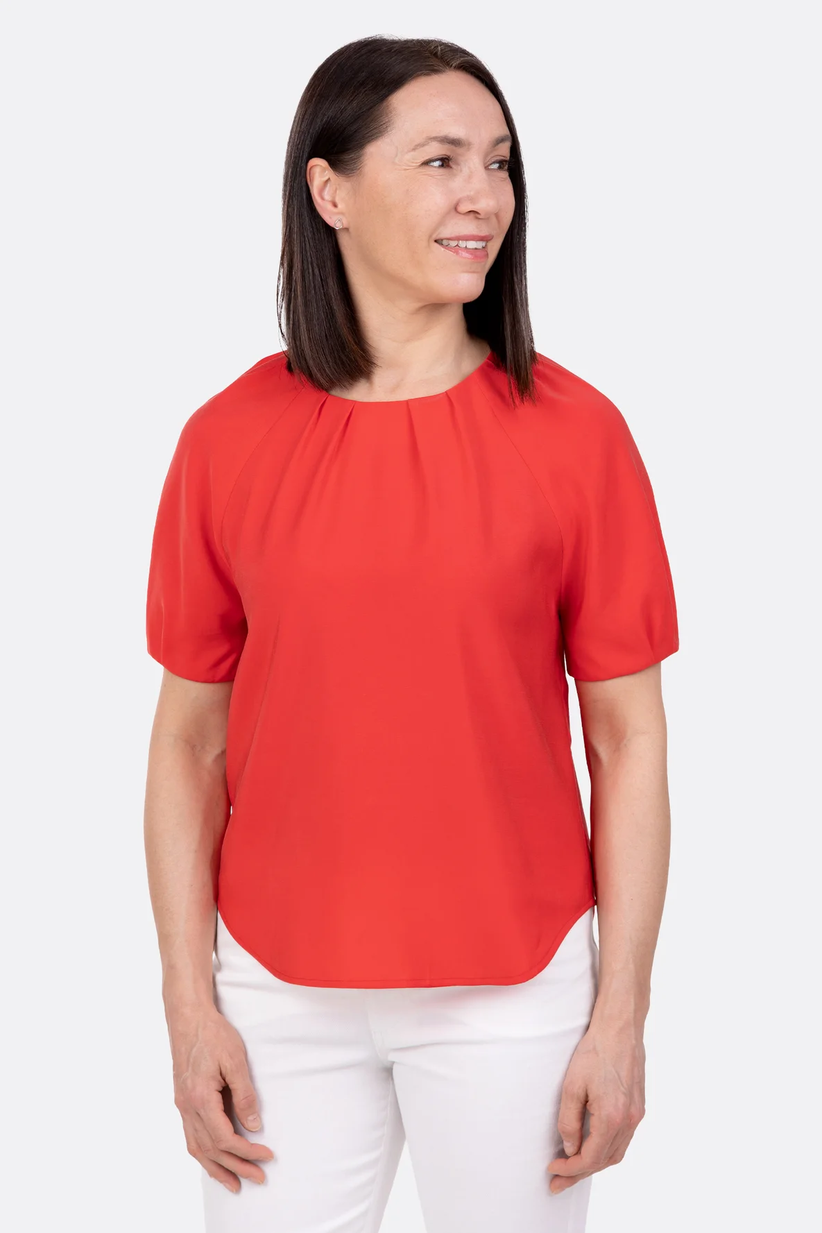 Schnittmuster Bluse Raglanärmel mit Videoanleitung nähen