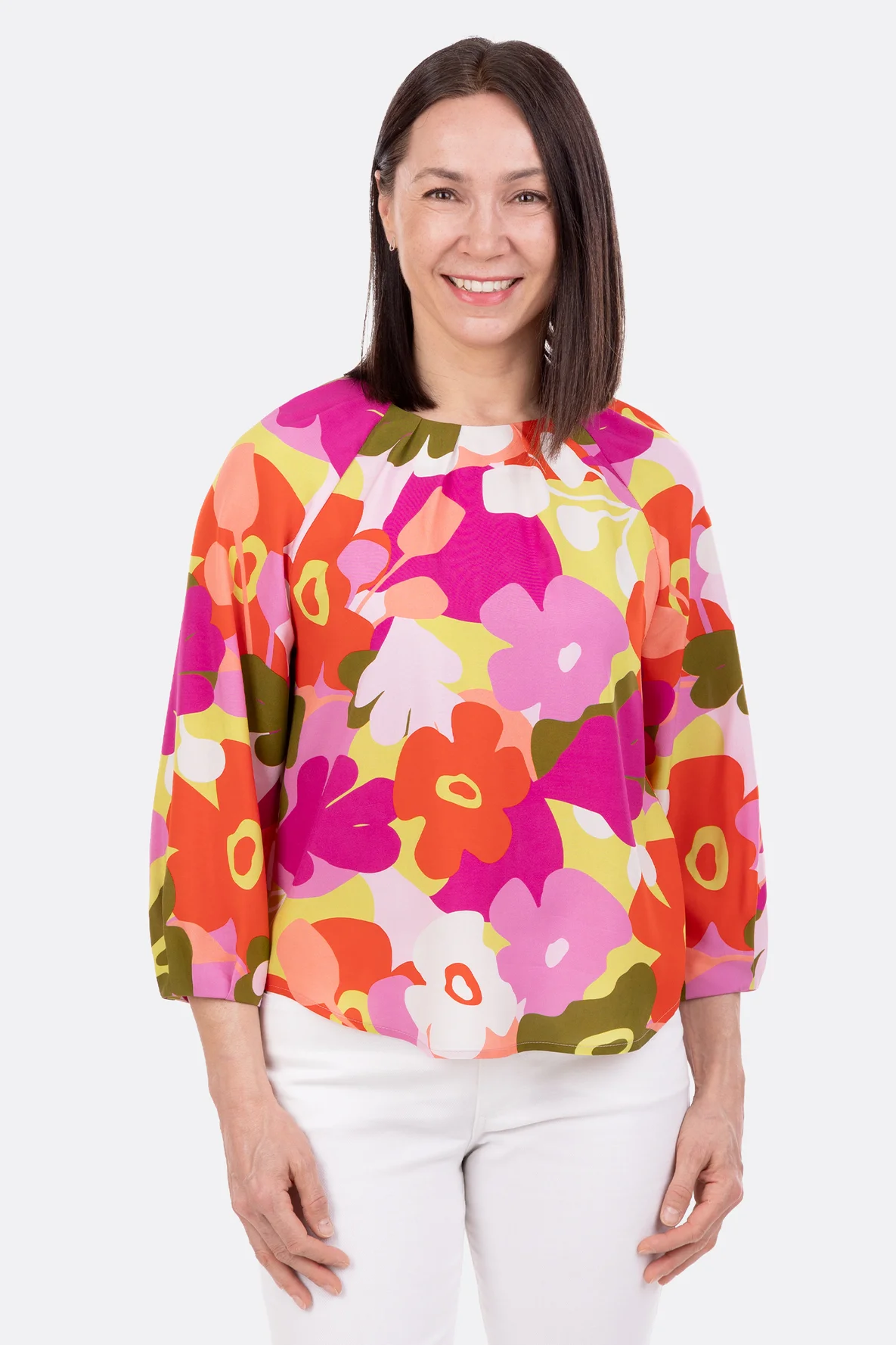 Schnittmuster Sommerbluse Damen Raglanärmel nähen