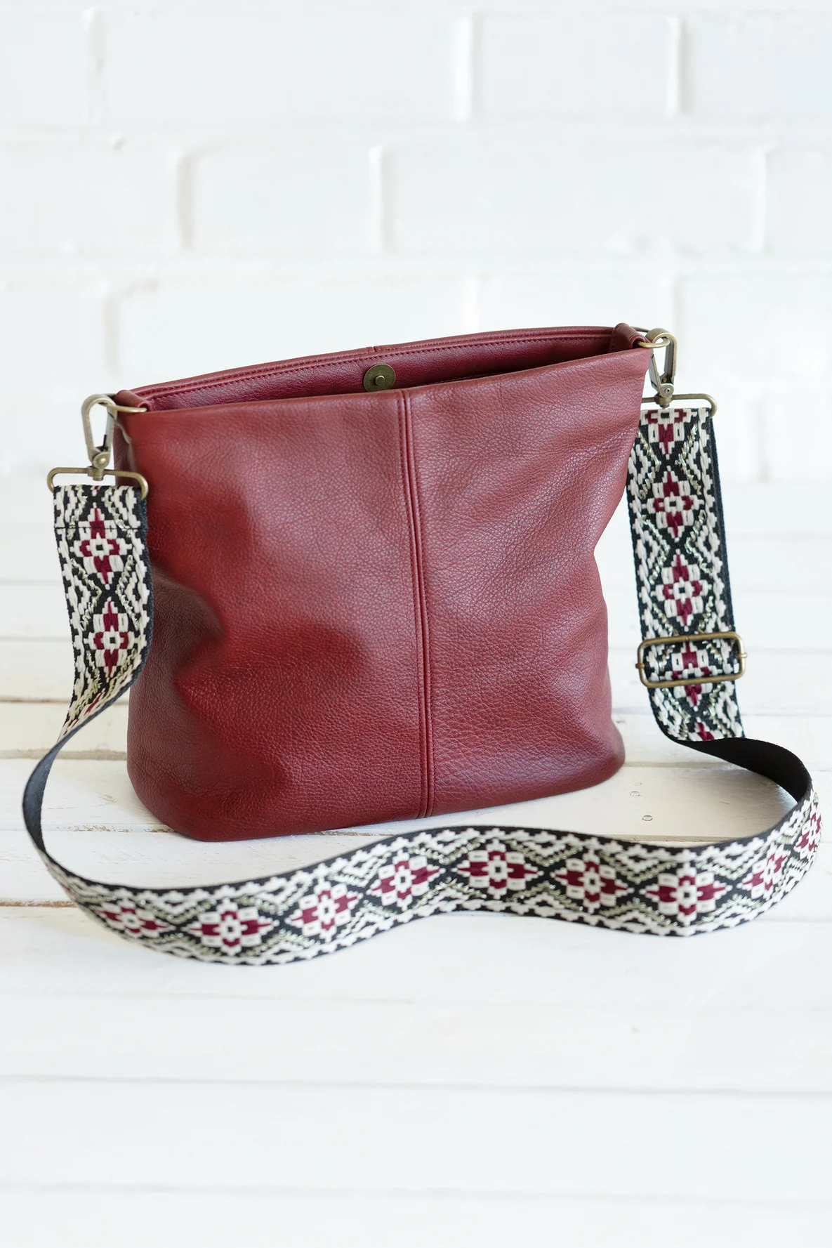 Tasche aus Leder nähen Schnittmuster & Anleitung