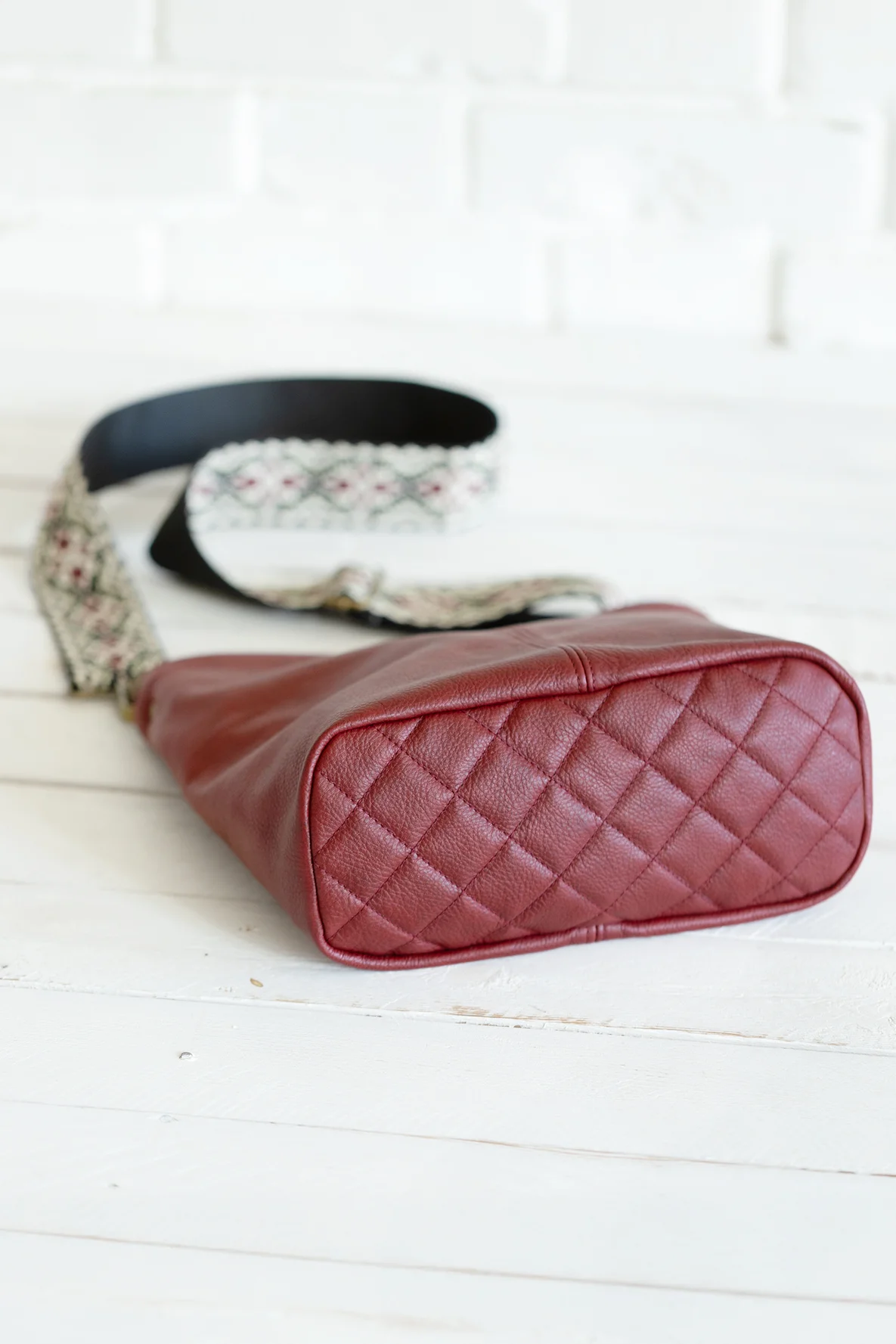 Taschen-Schnittmuster zum Selbernähen Boden mit Steppmuster