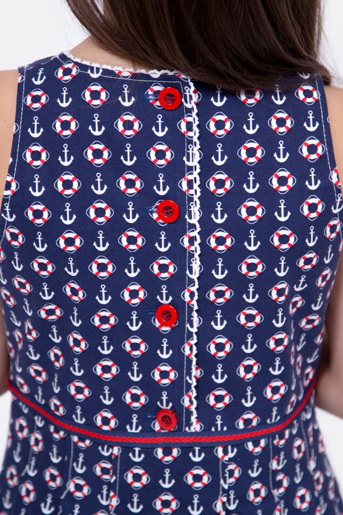 Schnittmuster Kinderkleid Knopfleiste nähen