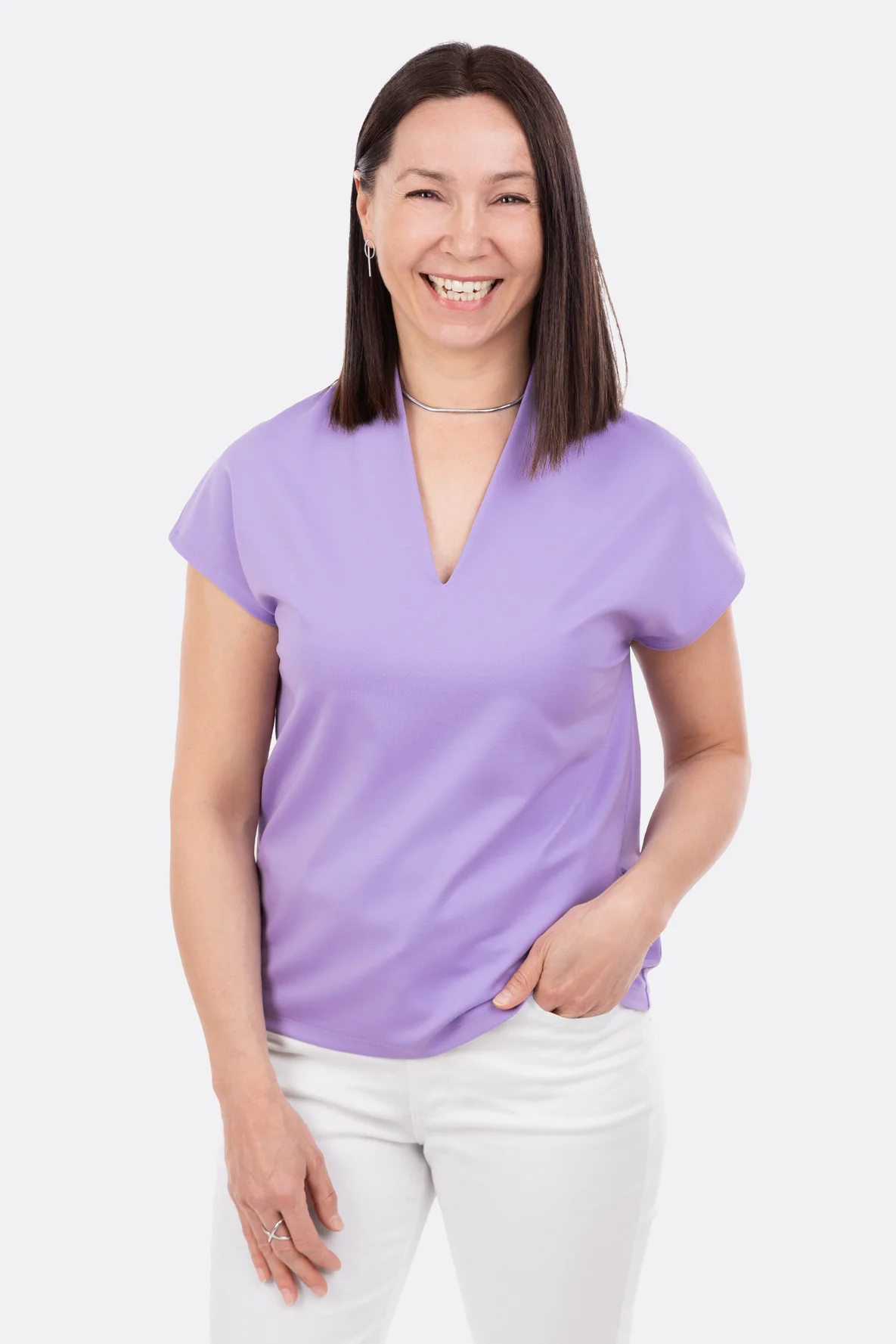 Schnittmuster Damenshirt Kurzarm sommer nähen