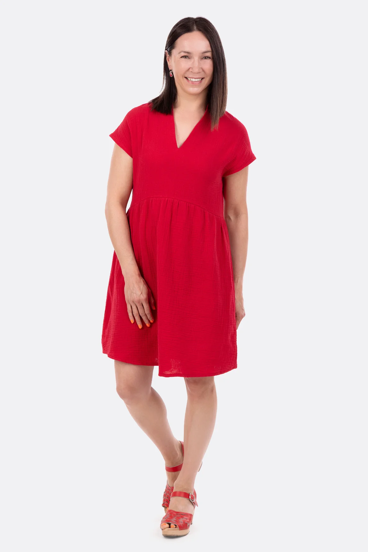 Schnittmuster Hängerkleid Musselin selber nähen