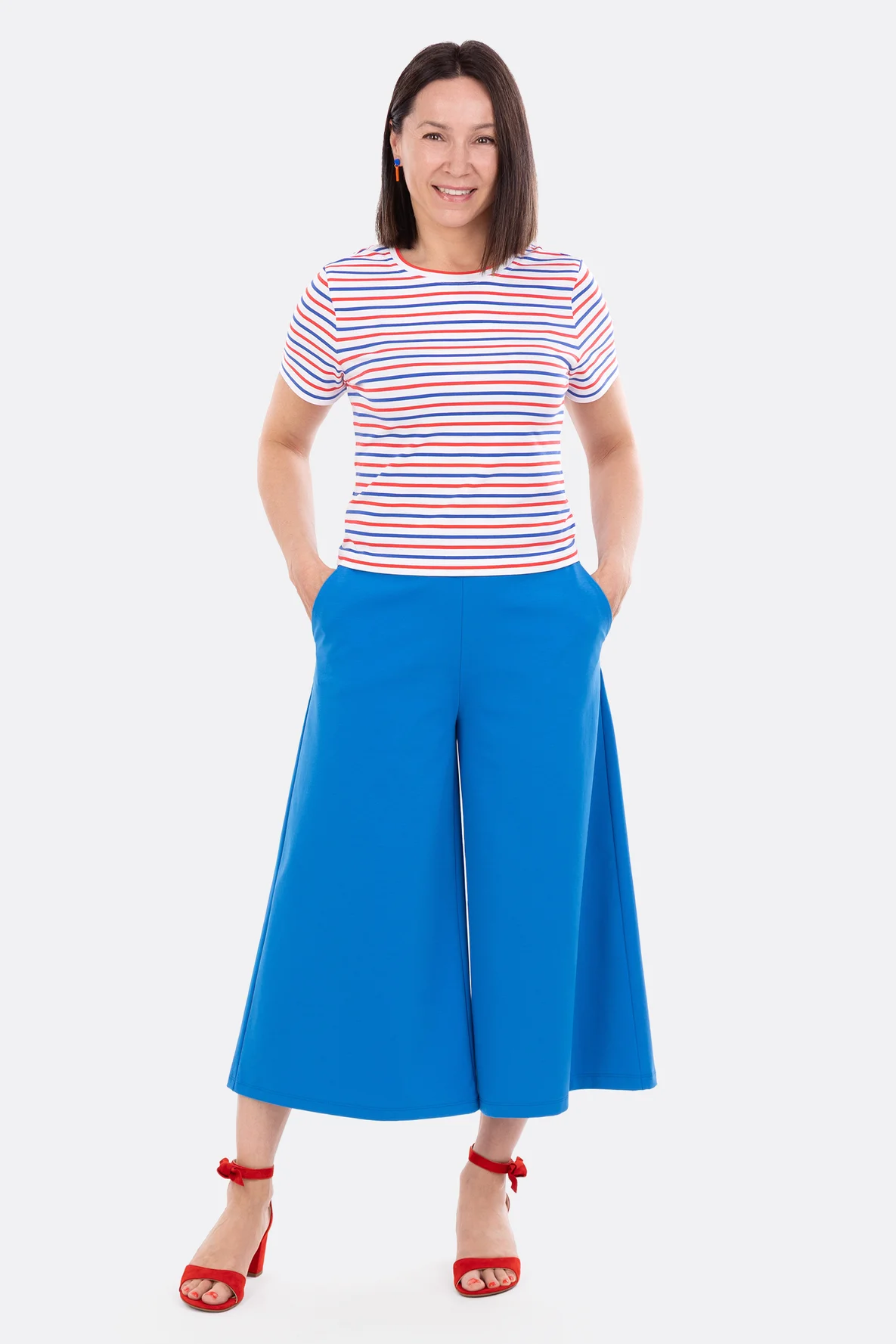 Schnittmuster Damenhose Culotte Jersey nähen
