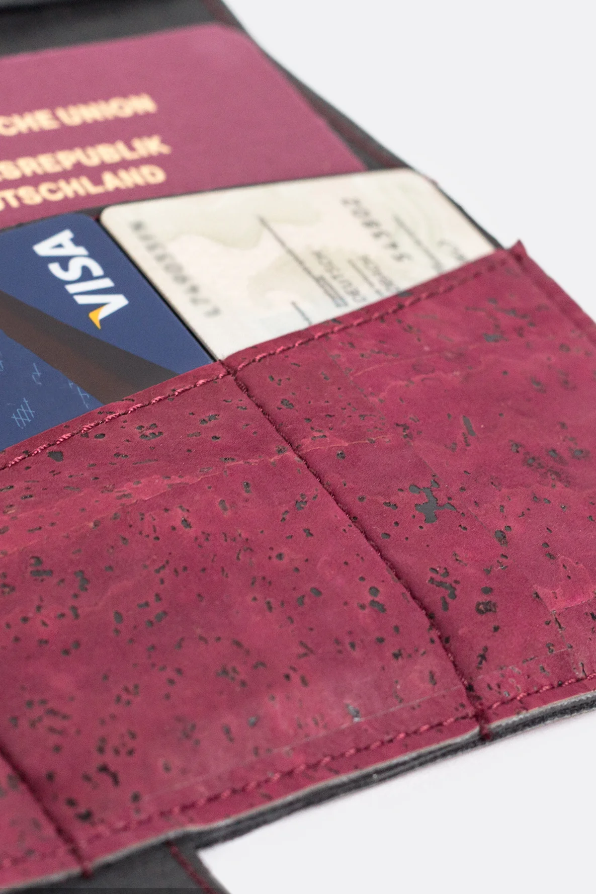 Schnittmuster Reiseetui Kork Kartenfach Gratis nähen