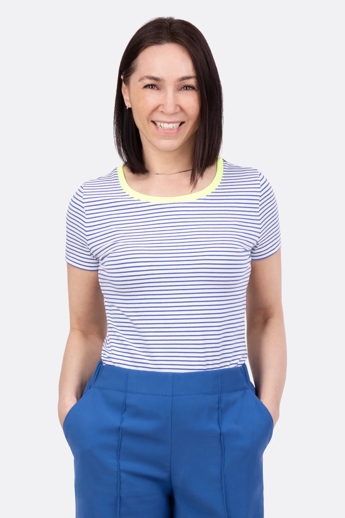 Schnittmuster Damenshirt runder Ausschnitt selber nähen