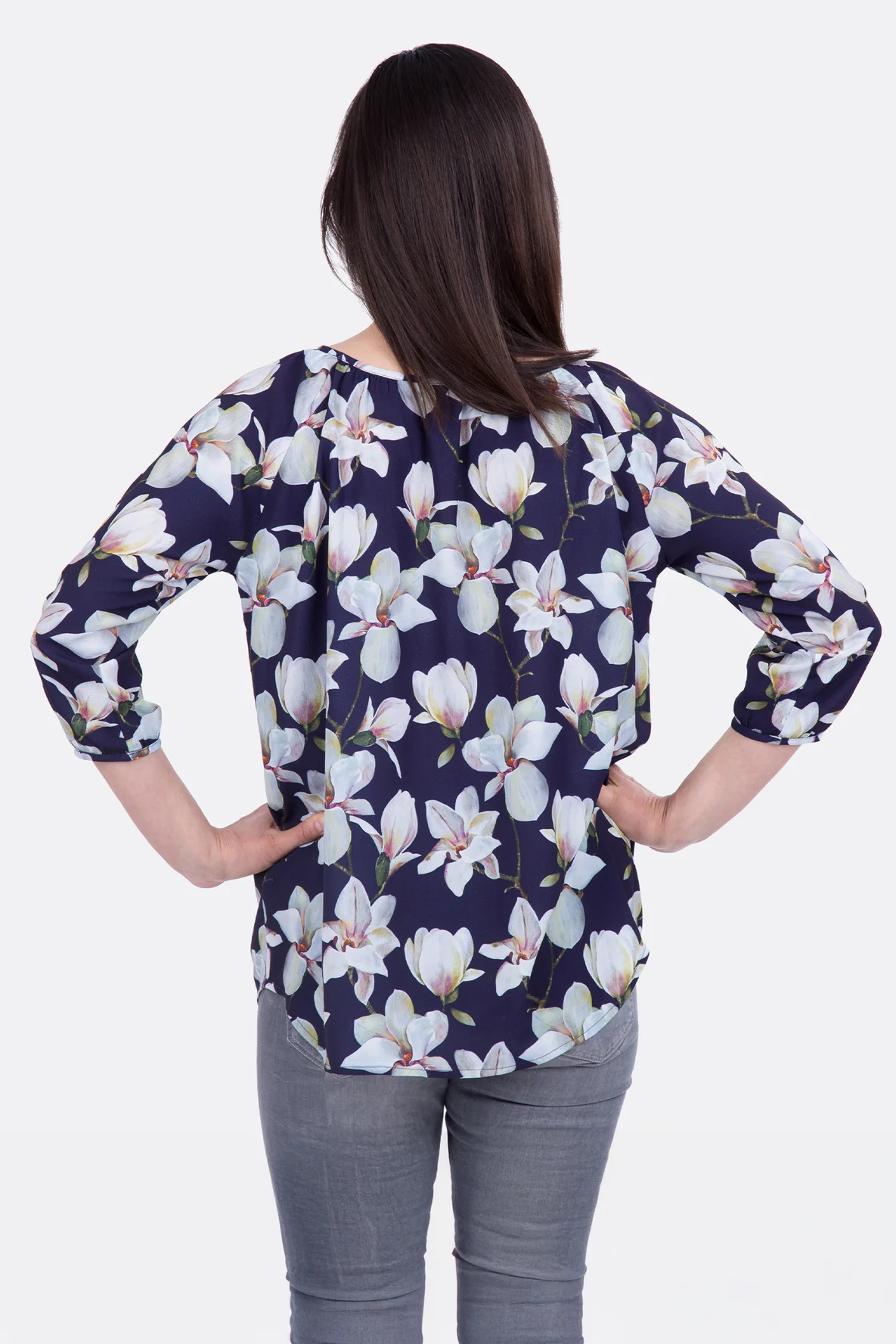 Damenbluse Carmen Rückansicht