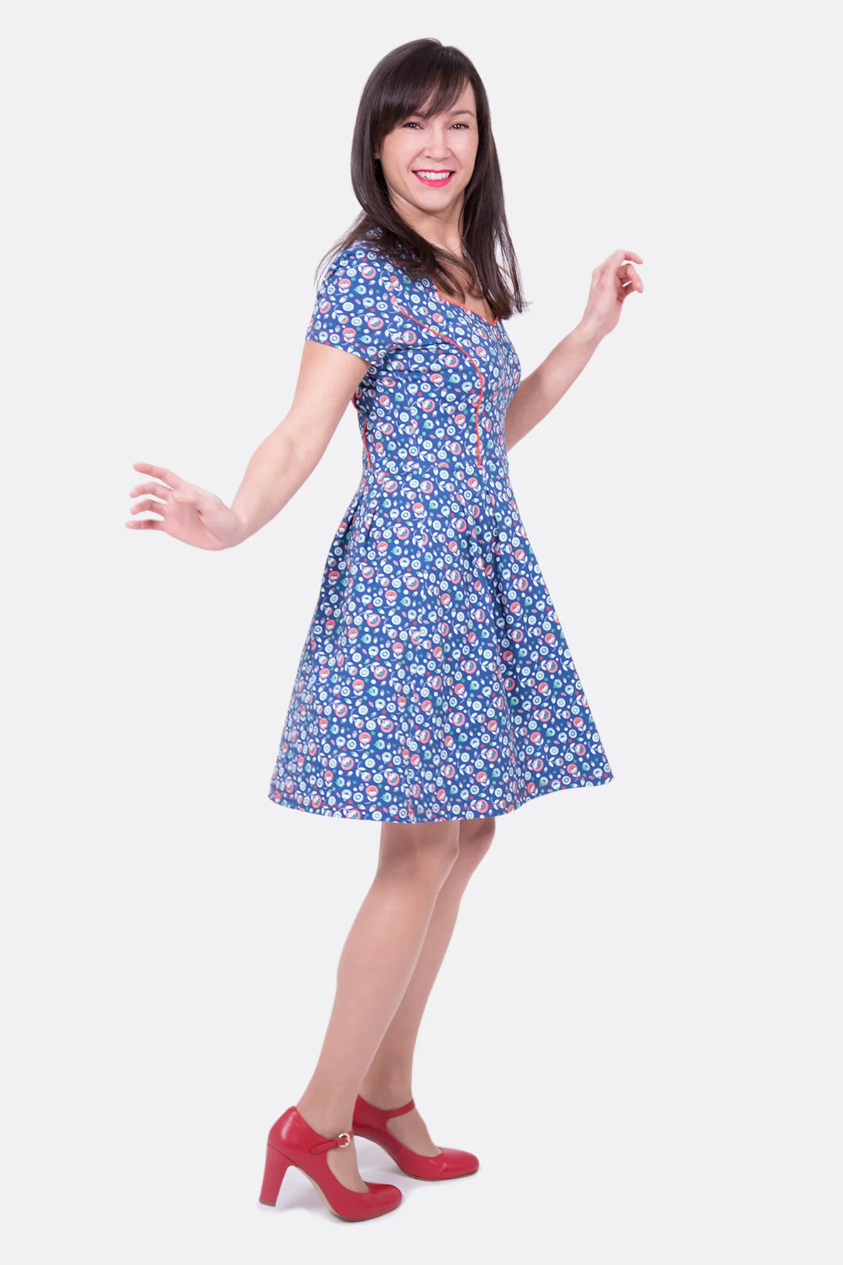 Schnittmuster Damen Jerseykleid Sommer nähen