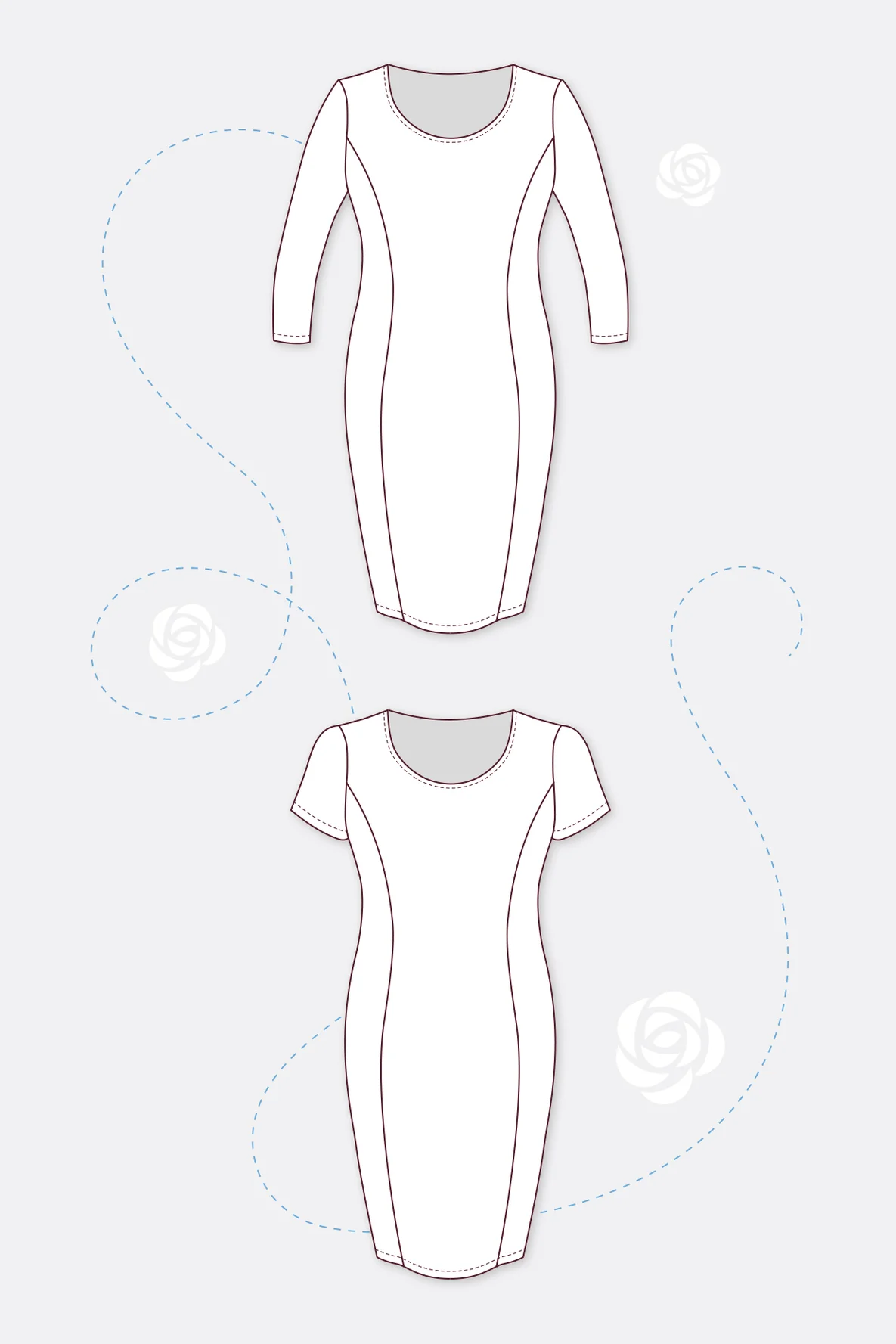 Schnittmuster Etuikleid Nähanleitung