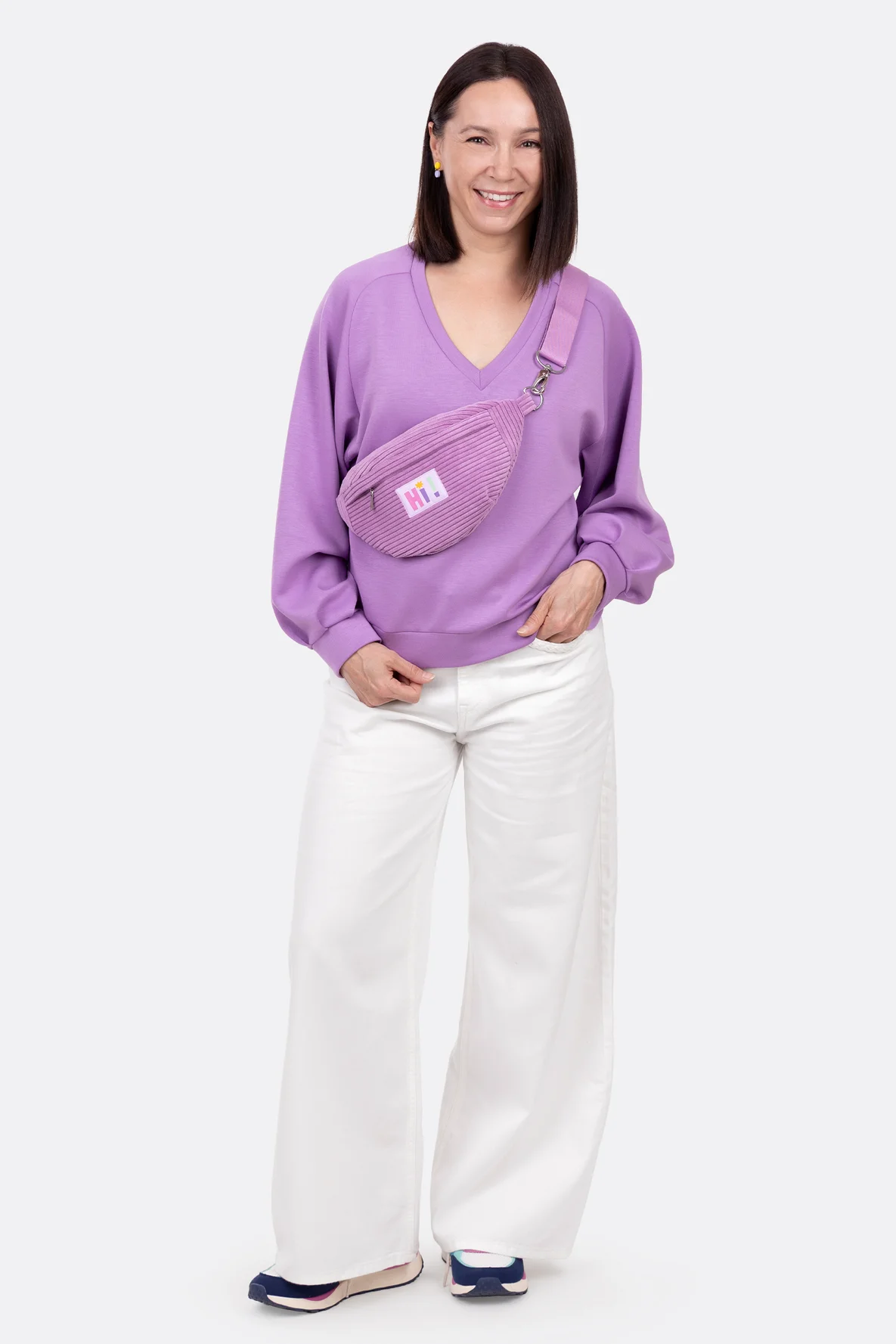 Schnittmuster Bauchtasche Raglanpullover selber nähen