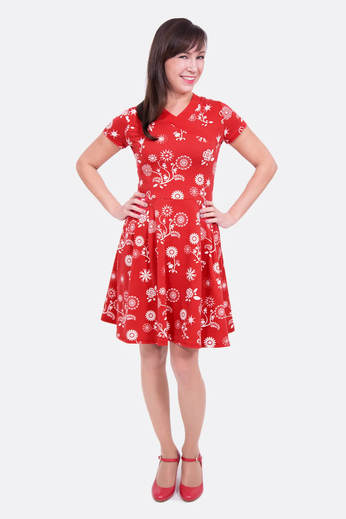 Schnittmuster Sakterkleid aus Jersey mit Videoanleitung selber nähen