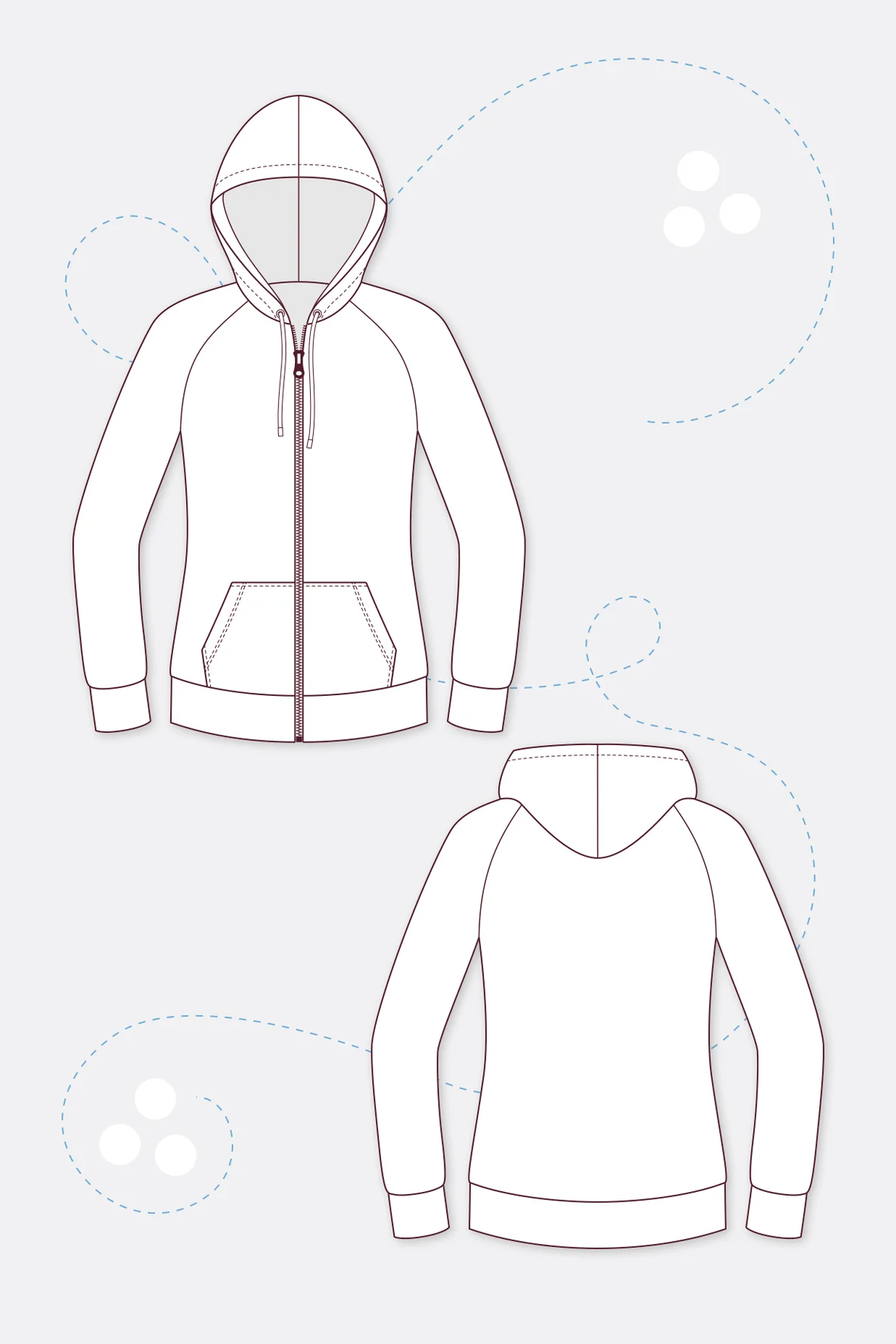 Schnittmuster Janice Damen Kapuzenjacke selber nähen