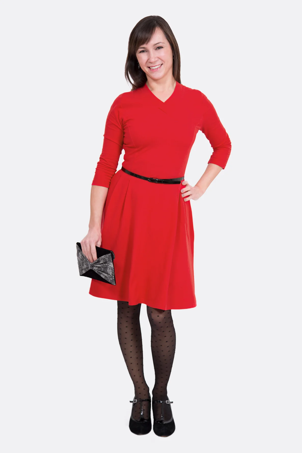 Schnittmuster Sommerkleid Wickelausschnitt Jersey selber nähen