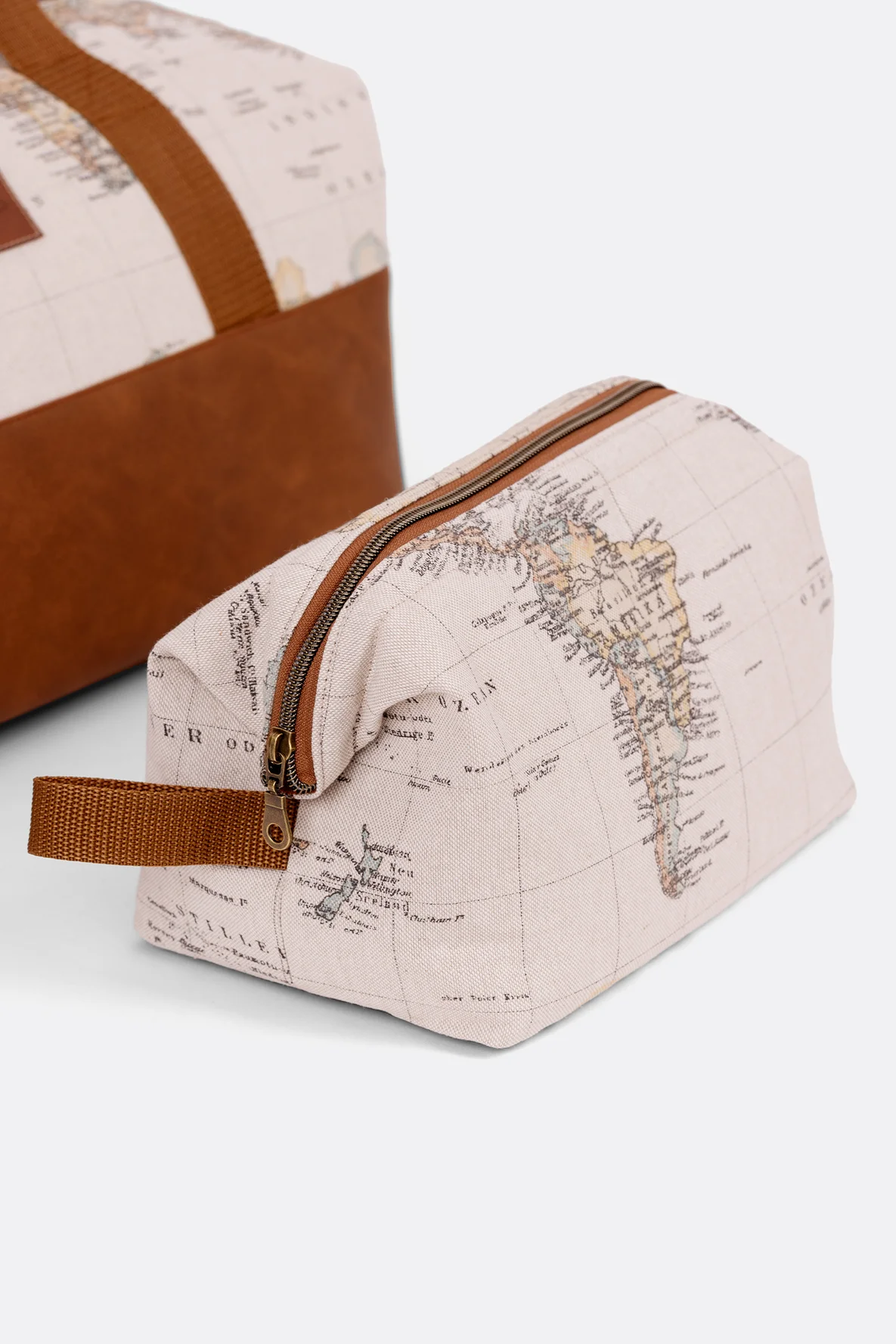 Schnittmuster Kosmetiktasche mit Reisemotiv