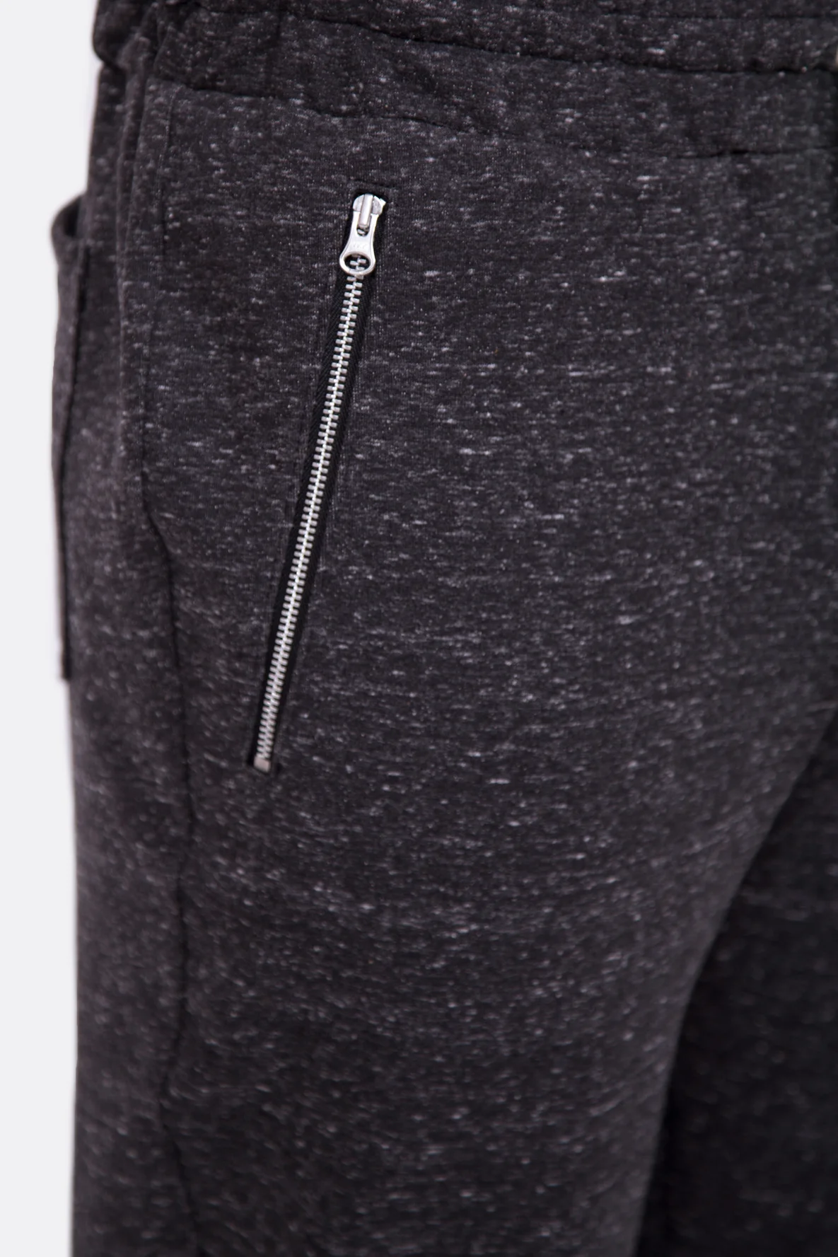 Schnittmuster Jogginghose Reissverschluss Tasche grau nähen