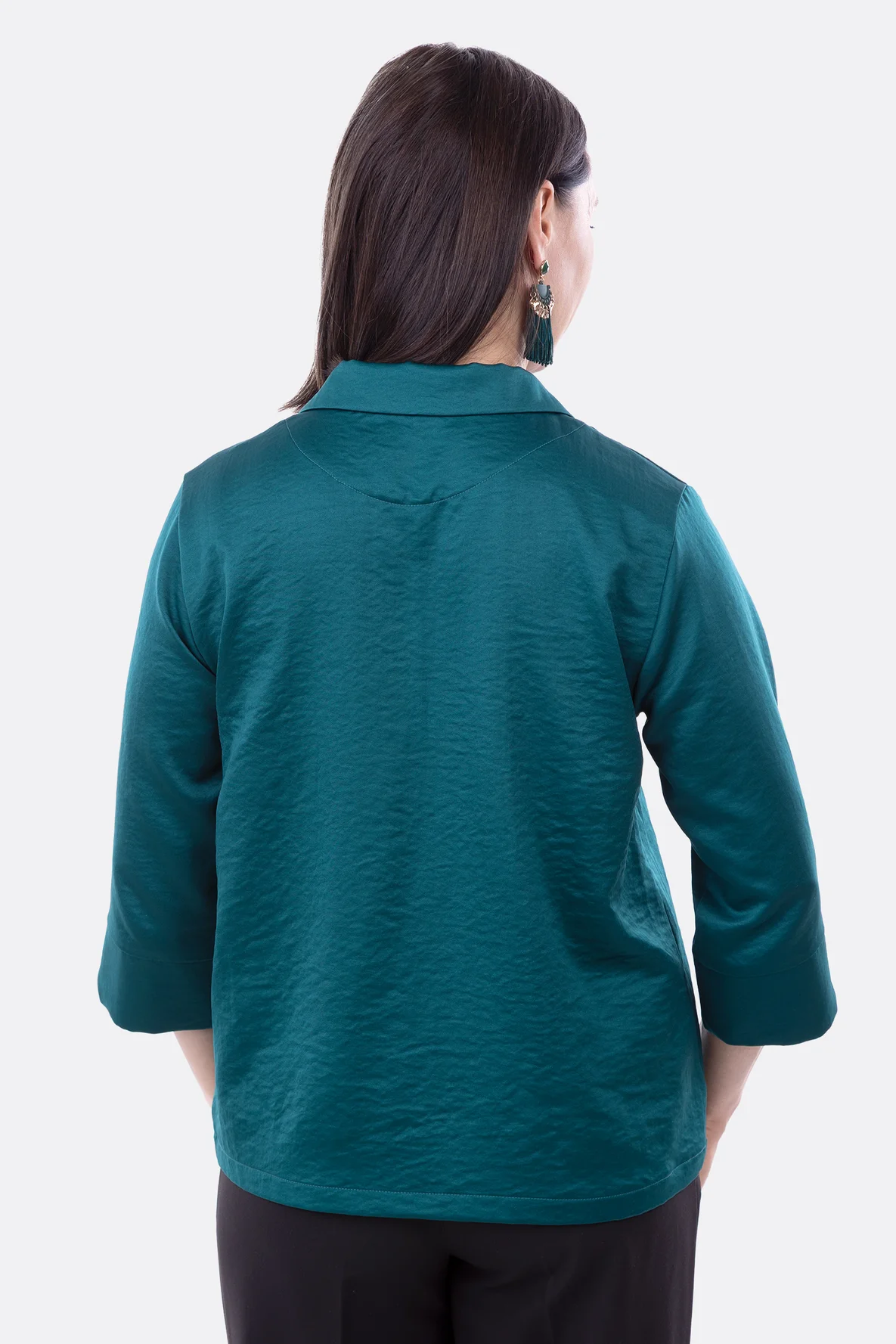 Schnittmuster Damenbluse elegant Kragen selber nähen