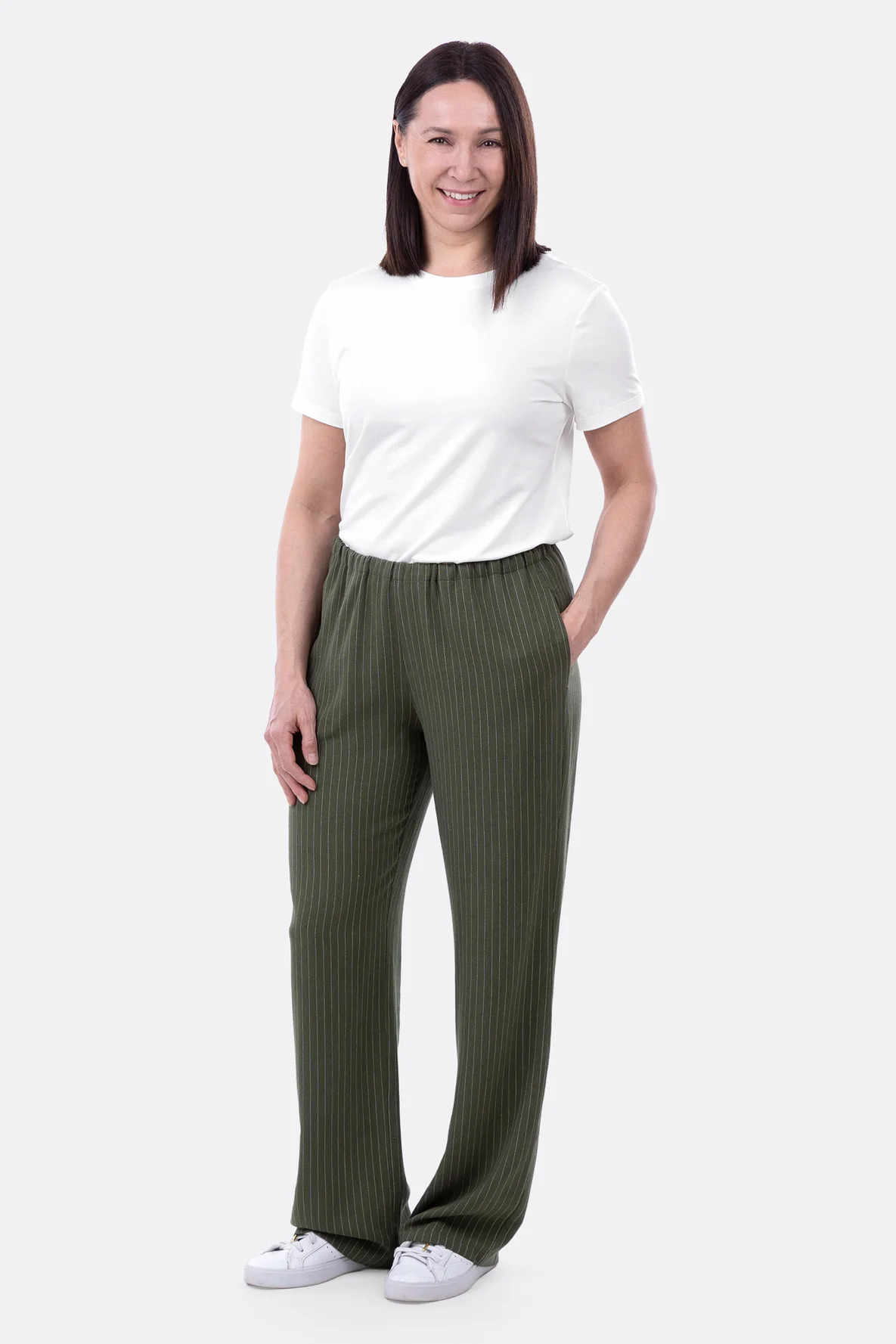 Schnittmuster Leinenhose mit Nahttaschen Nähanleitung