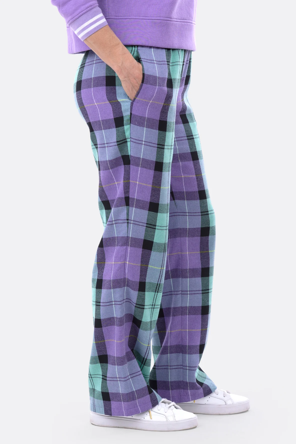 Schnittmuster Freizeithose aus Karo Flanell nähen