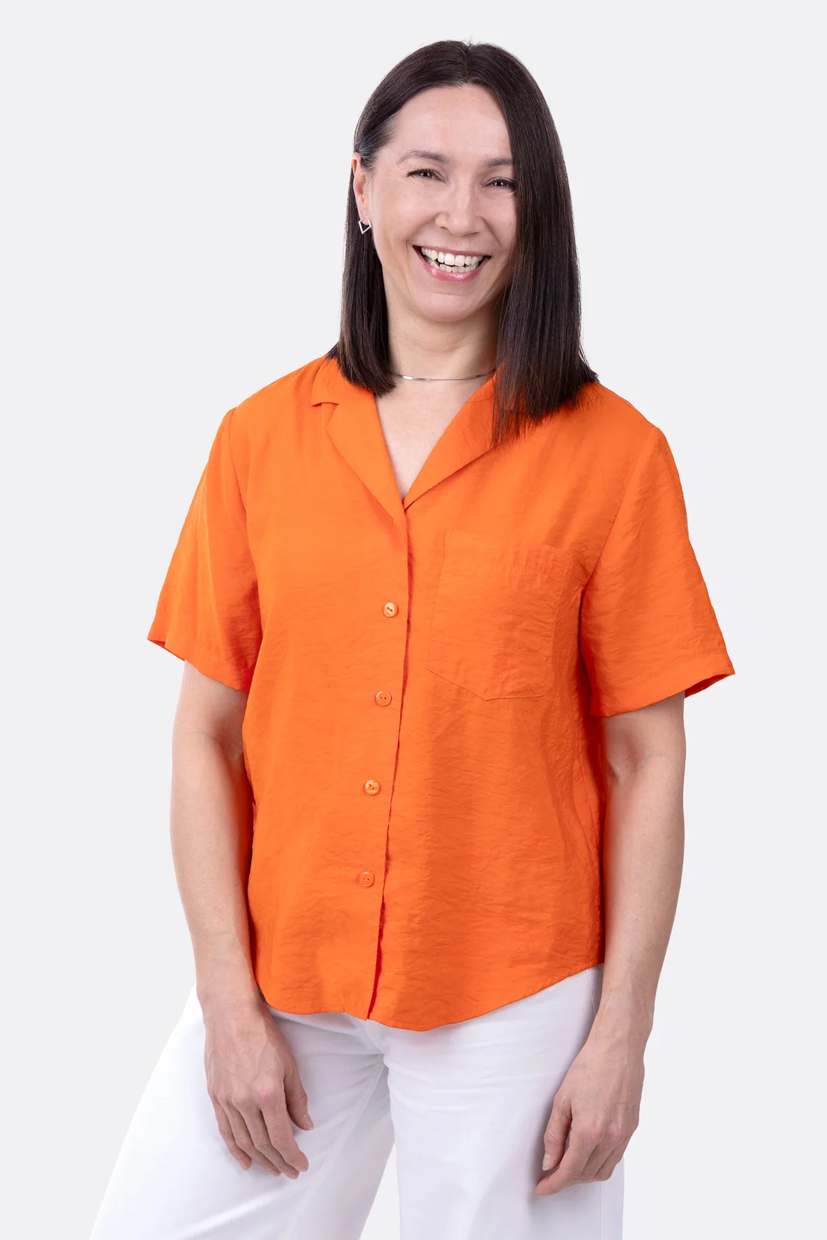 Schnittmuster Sommerbluse Damen Reverskragen nähen