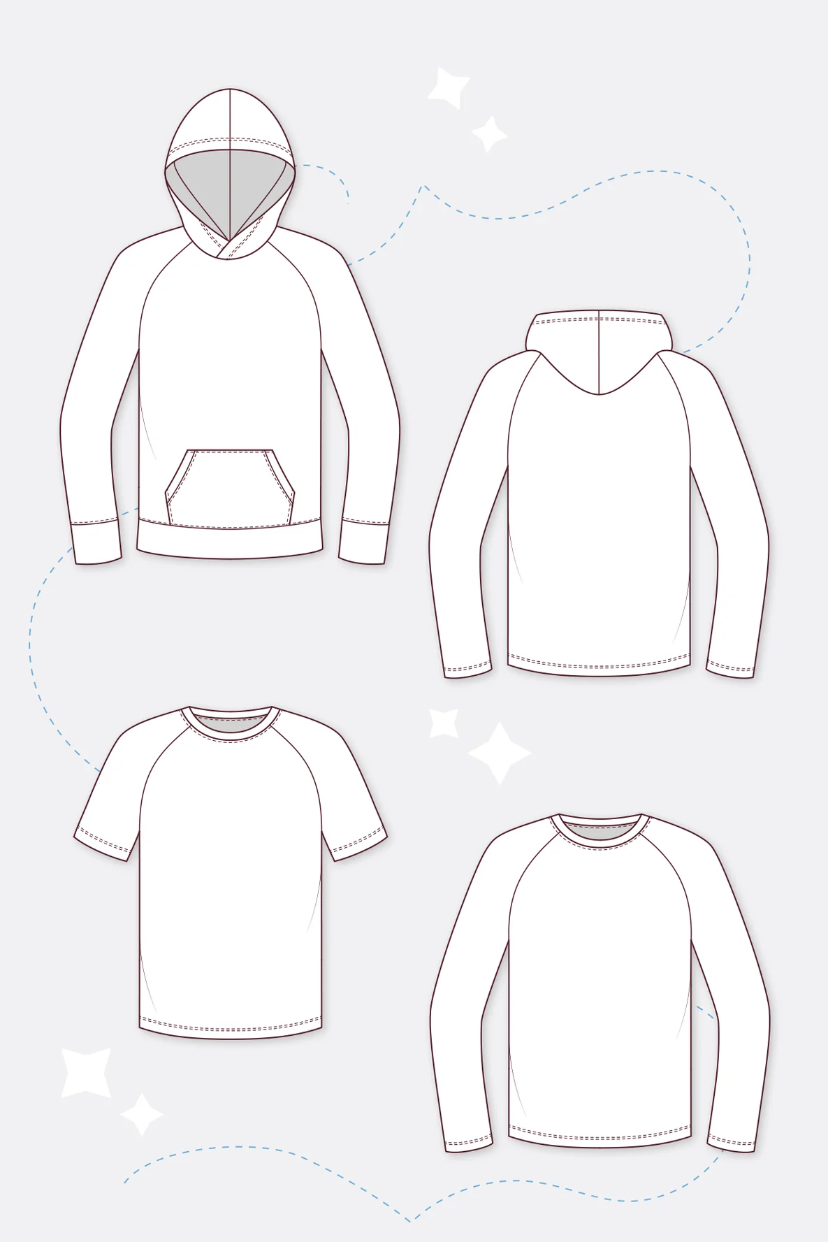 Schnittmuster Raglanshirt Teenager "Maxi"