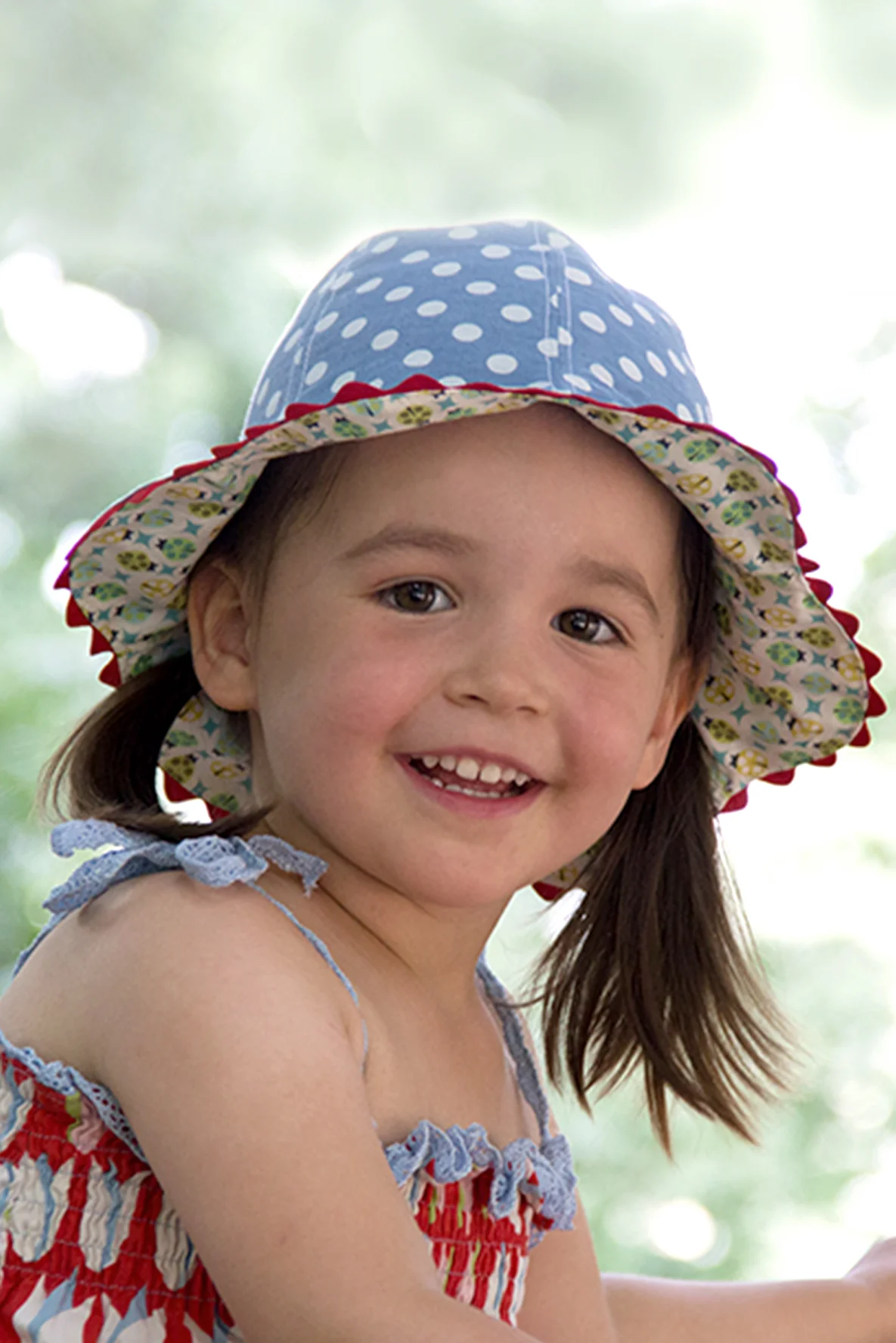 Schnittmuster kostenlos Sommerhut für Kinder