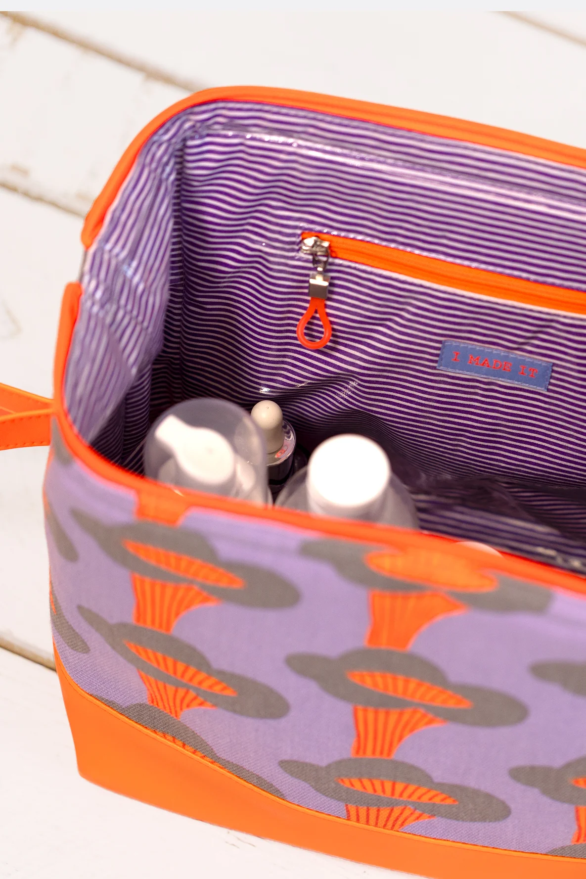 Kosmetiktasche "Hermine" Innentaschen