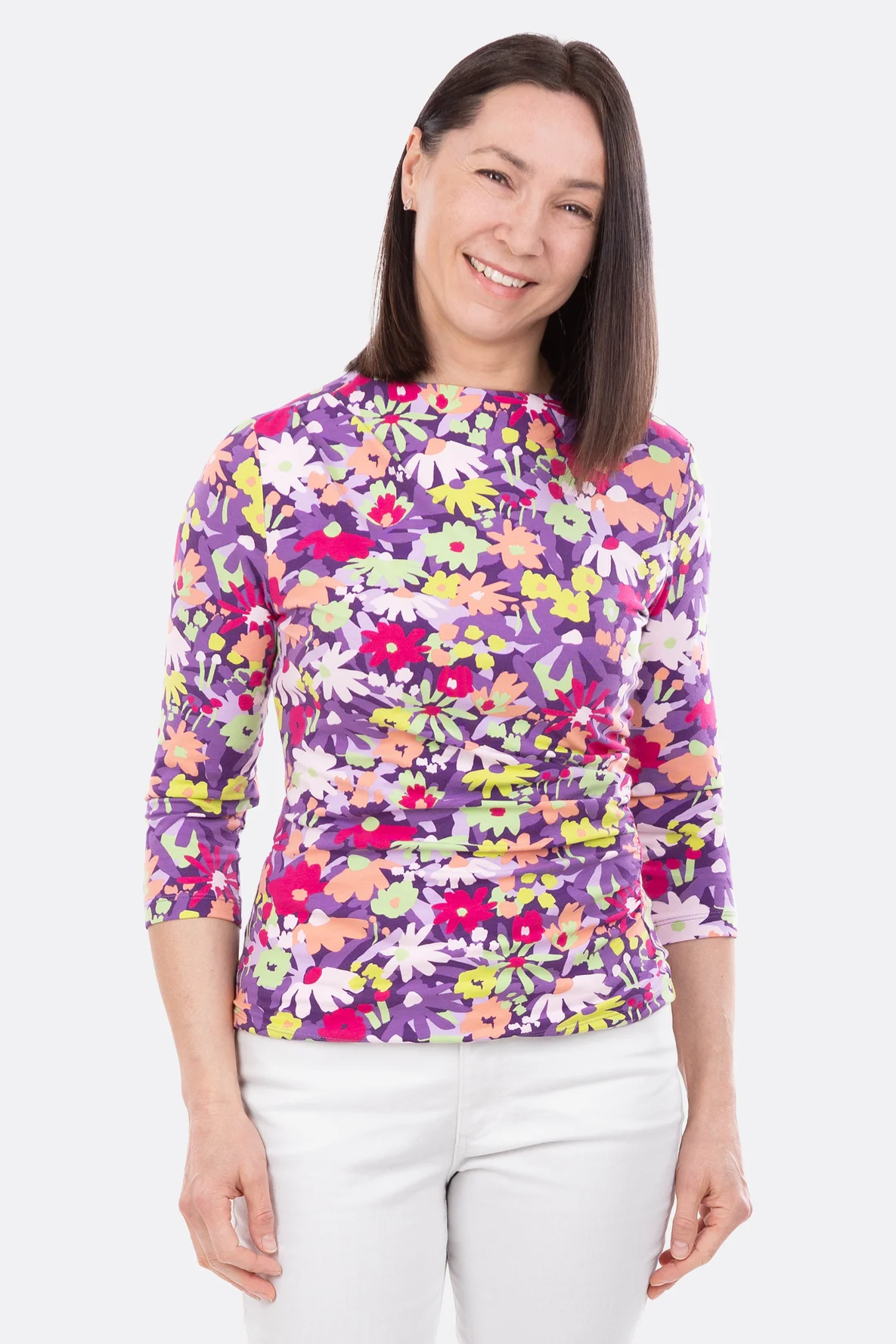 Schnittmuster für Damenshirt mit Drapierung zum selbernähen