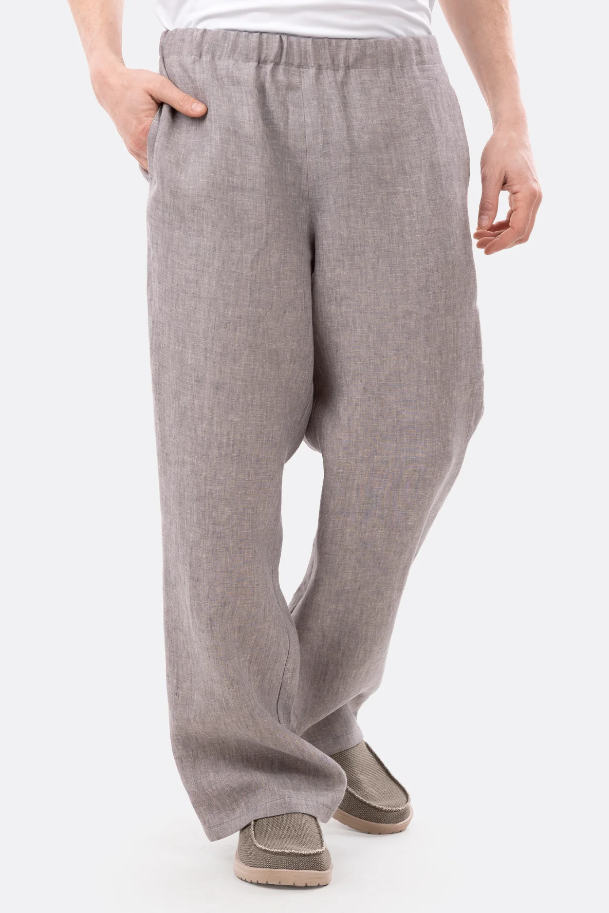 Schnittmuster Freizeithose Herren Leinenstoff selber nähen