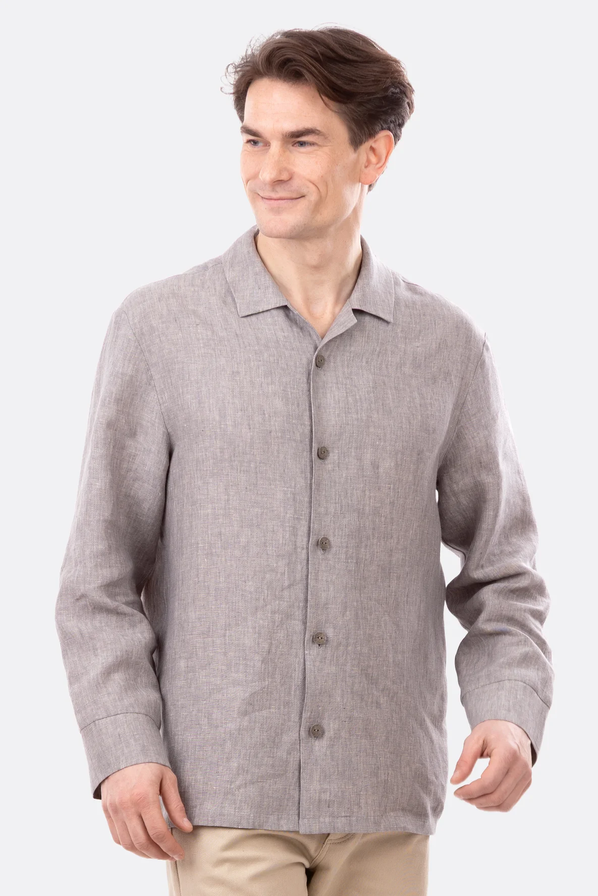 Schnittmuster Herrenhemd aus Leinstoffe nähen anleitung