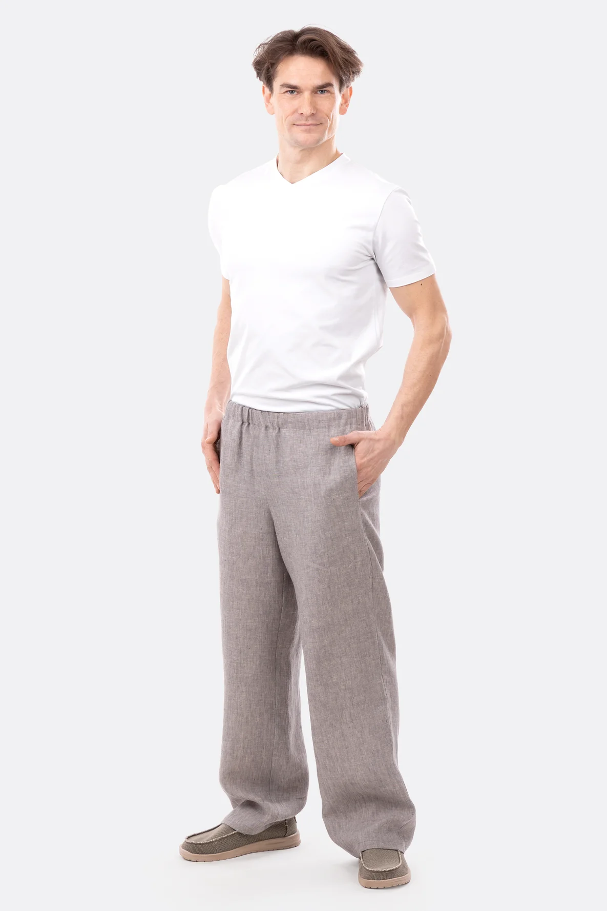 Schnittmuster Herrenhose Gummibund Taschen einfach nähen