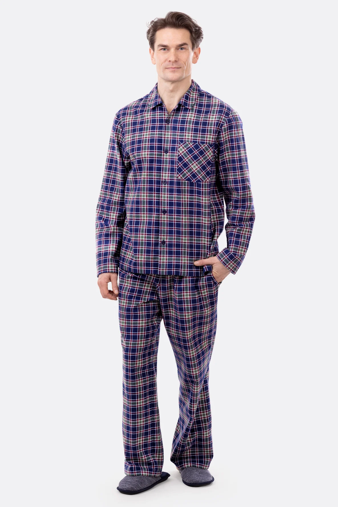 Schnittmuster Schlafanzug Karostoff selber nähen mit Video