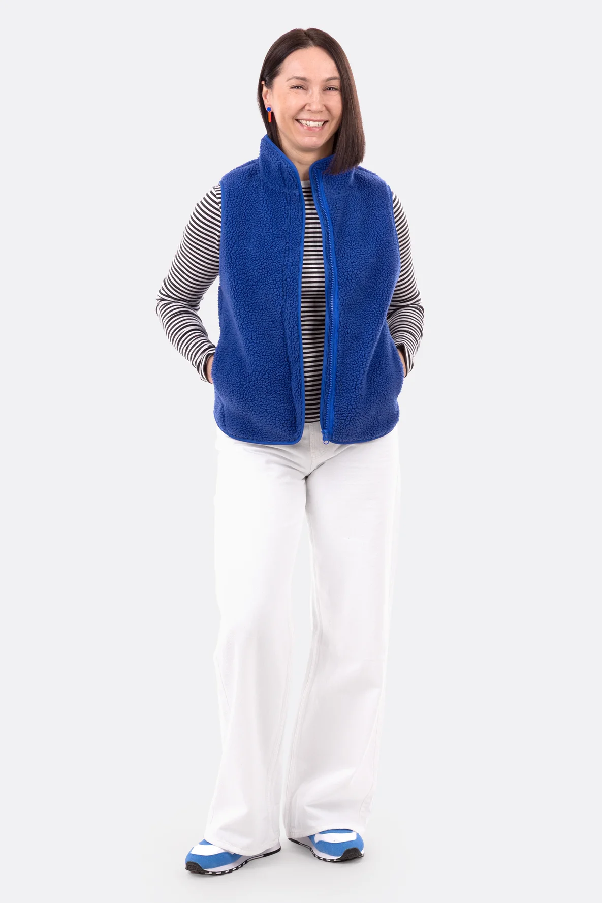 Damenweste für Übergang mit Reißverschluss nähen