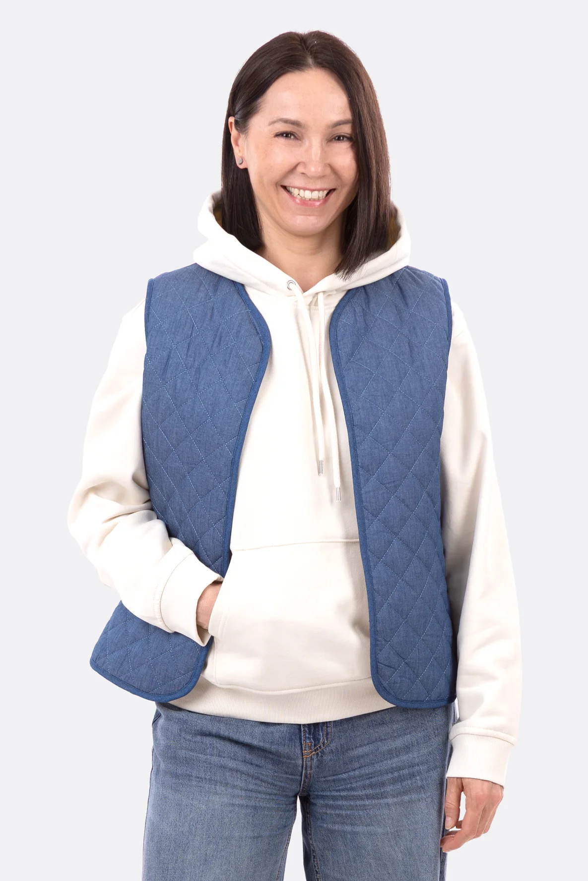 Einfache Wendeweste nähen Schnittmuster