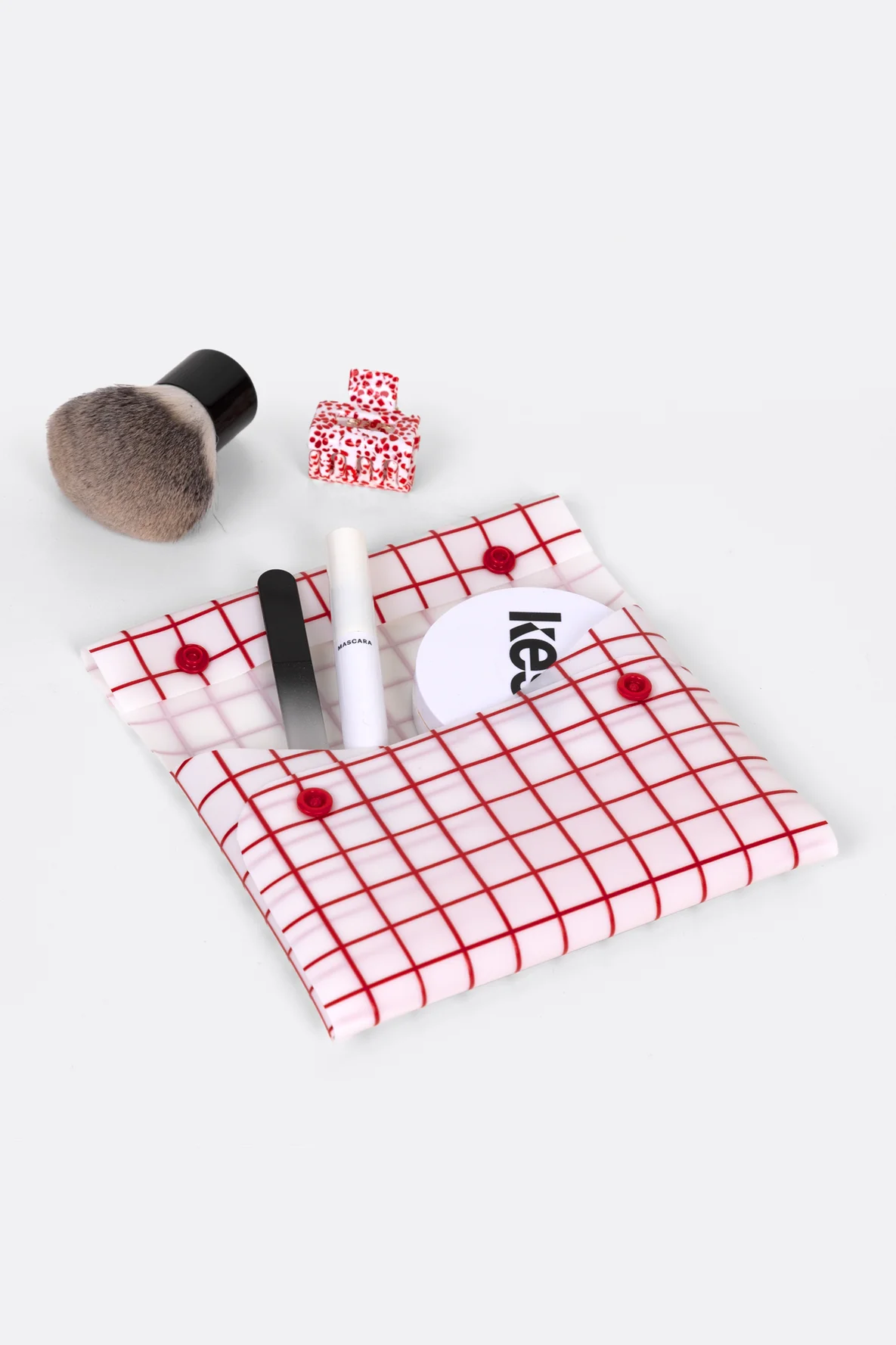 Gratis Schnittmuster Falttasche für Kosmetik