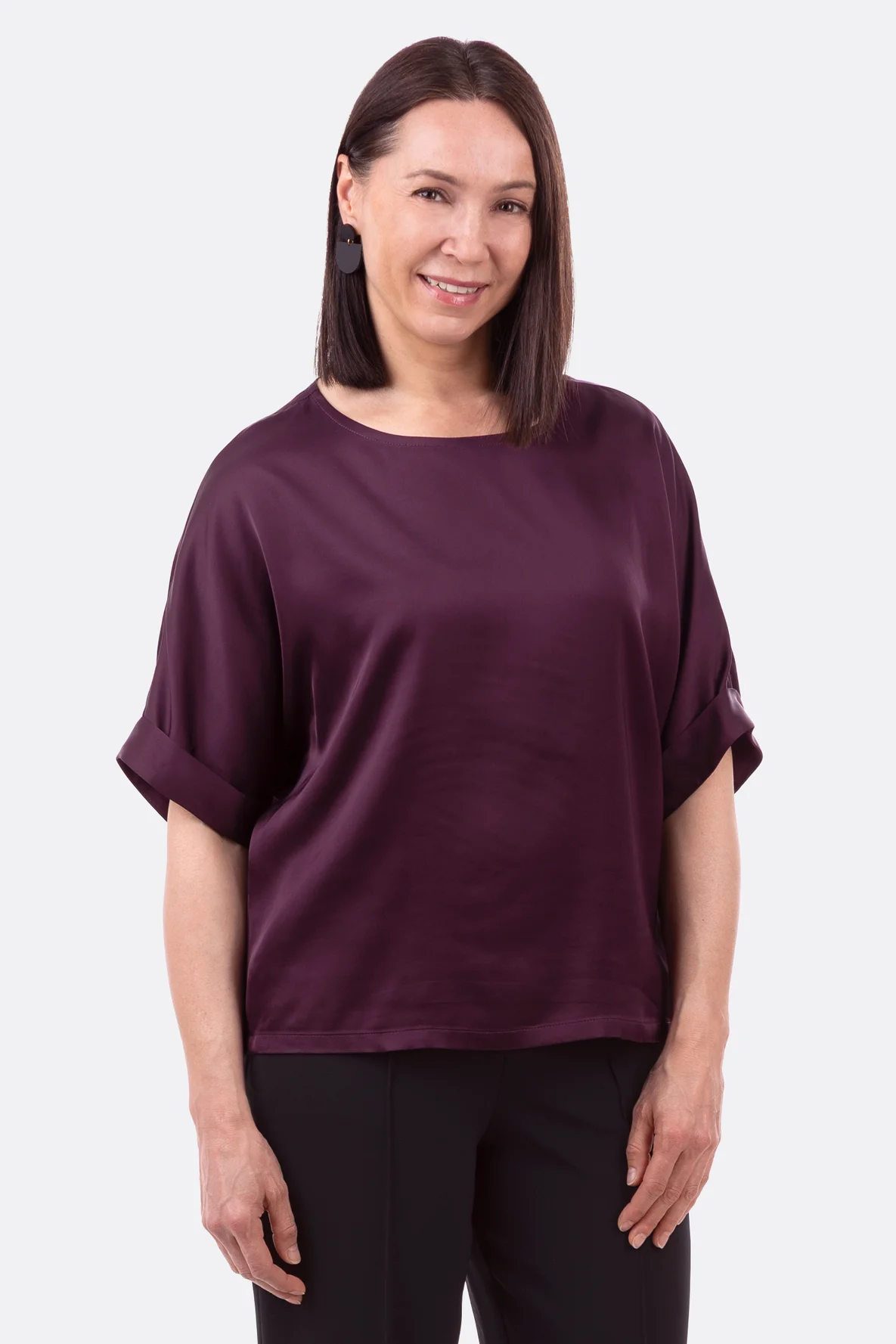 Schnittmuster Blusenshirt Satin selber nähen