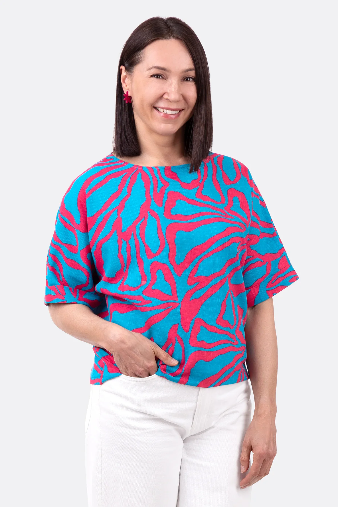 Schnittmuster Blusenshirt Viskosestoff selber nähen