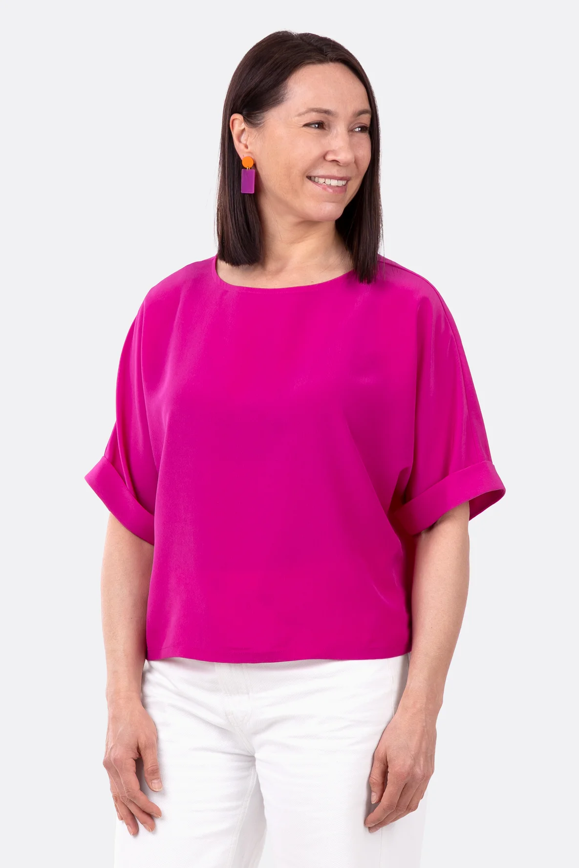 Schnittmuster Damenbluse cropped selber nähen