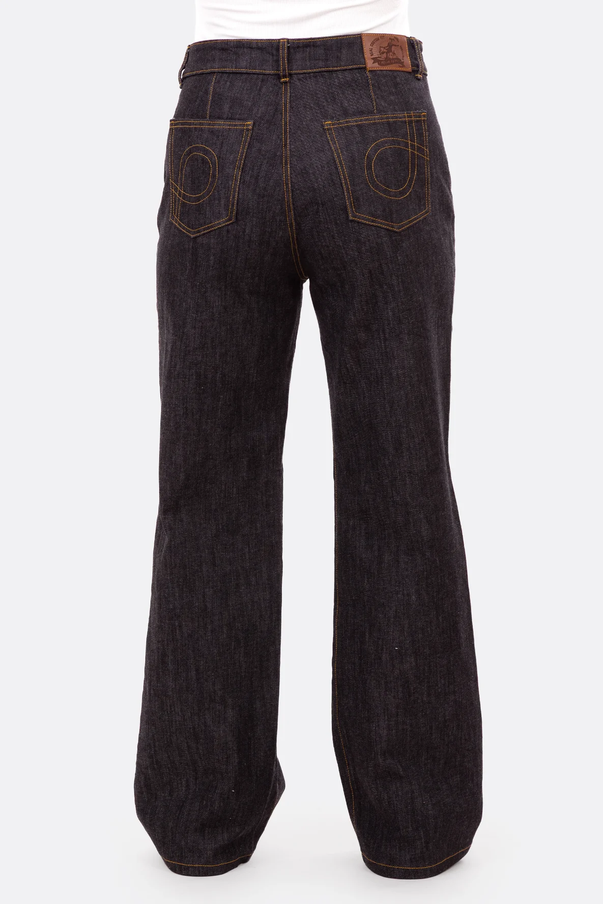 Schnittmuster Jeans Damen Wide Leg High Waist