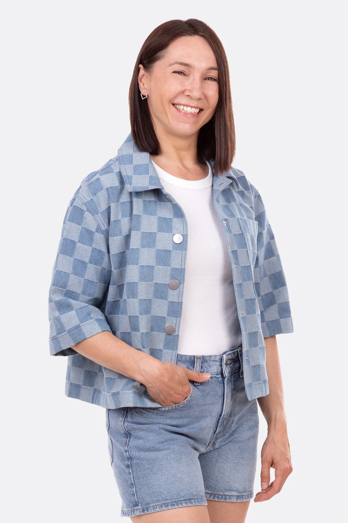 Schnittmuster Shacket Jeansjacke sommerlich selber nähen
