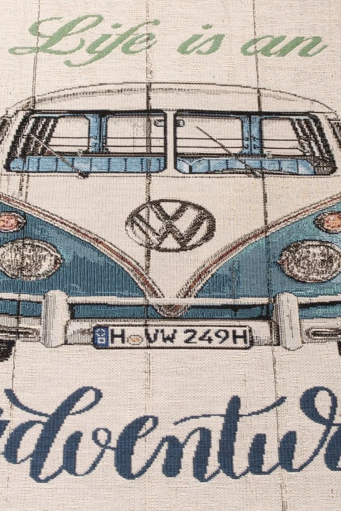Vw Bus Rear Canvas Canvas Panel
