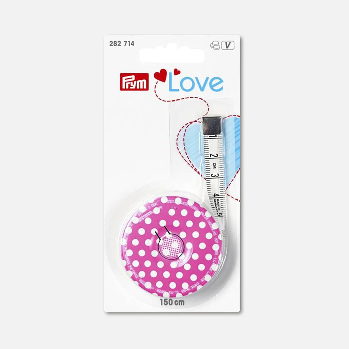 Prym Love Rollmaßband pink