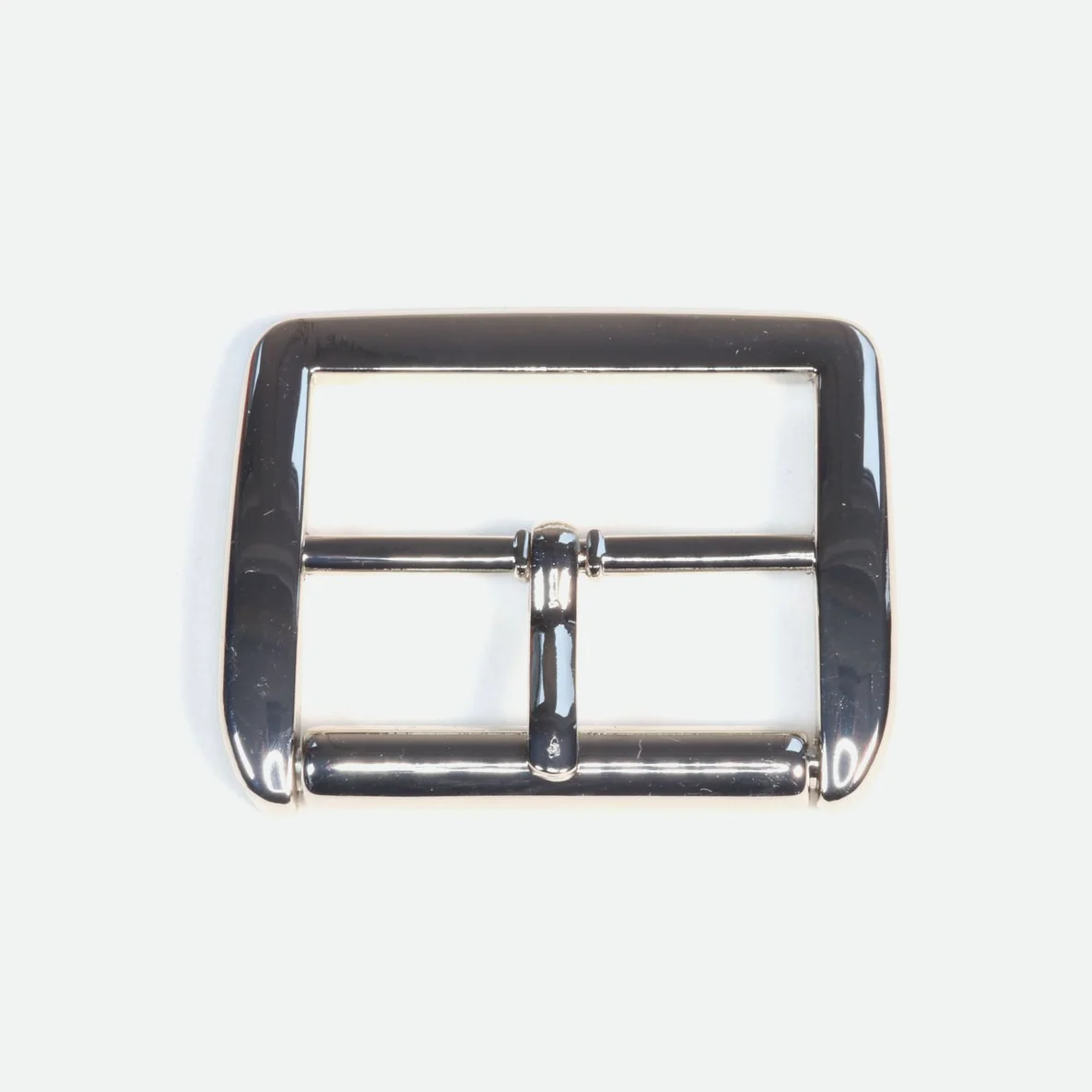 Gürtelschnalle 40 mm Silber