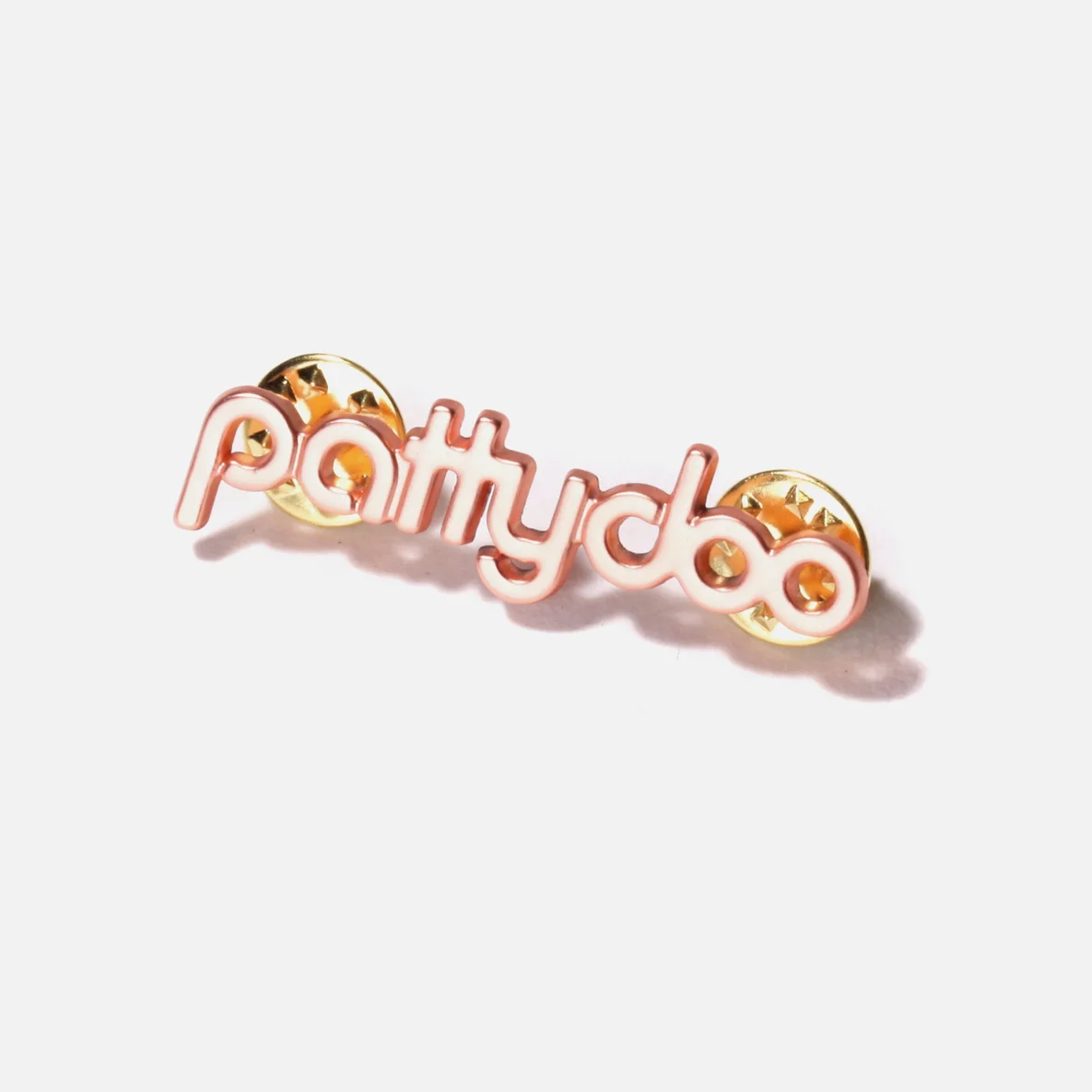 pattydoo Pin Kupfer Metall Logo Brosche